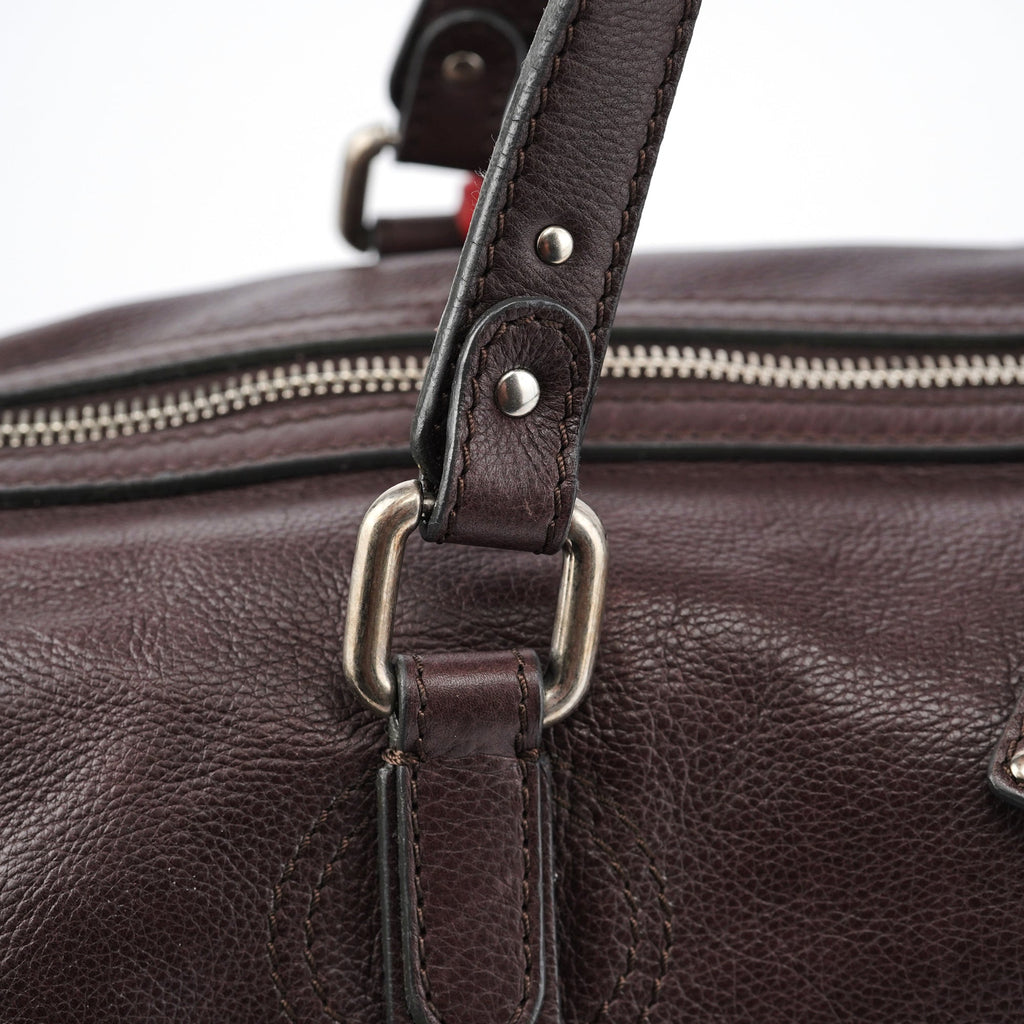 Brown Leather Paddington Boston Bag