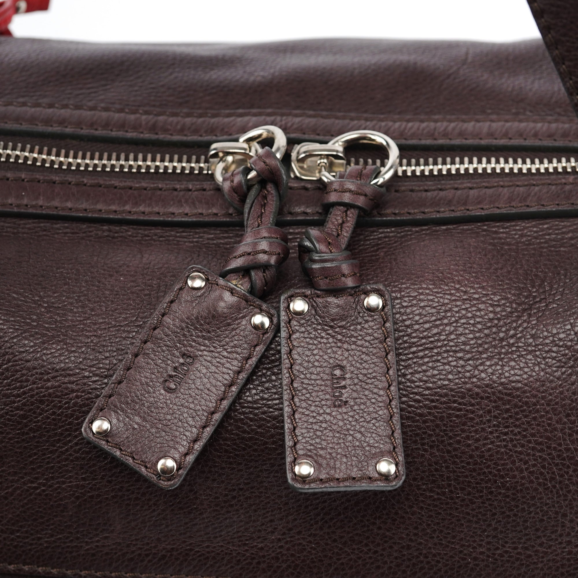 Brown Leather Paddington Boston Bag