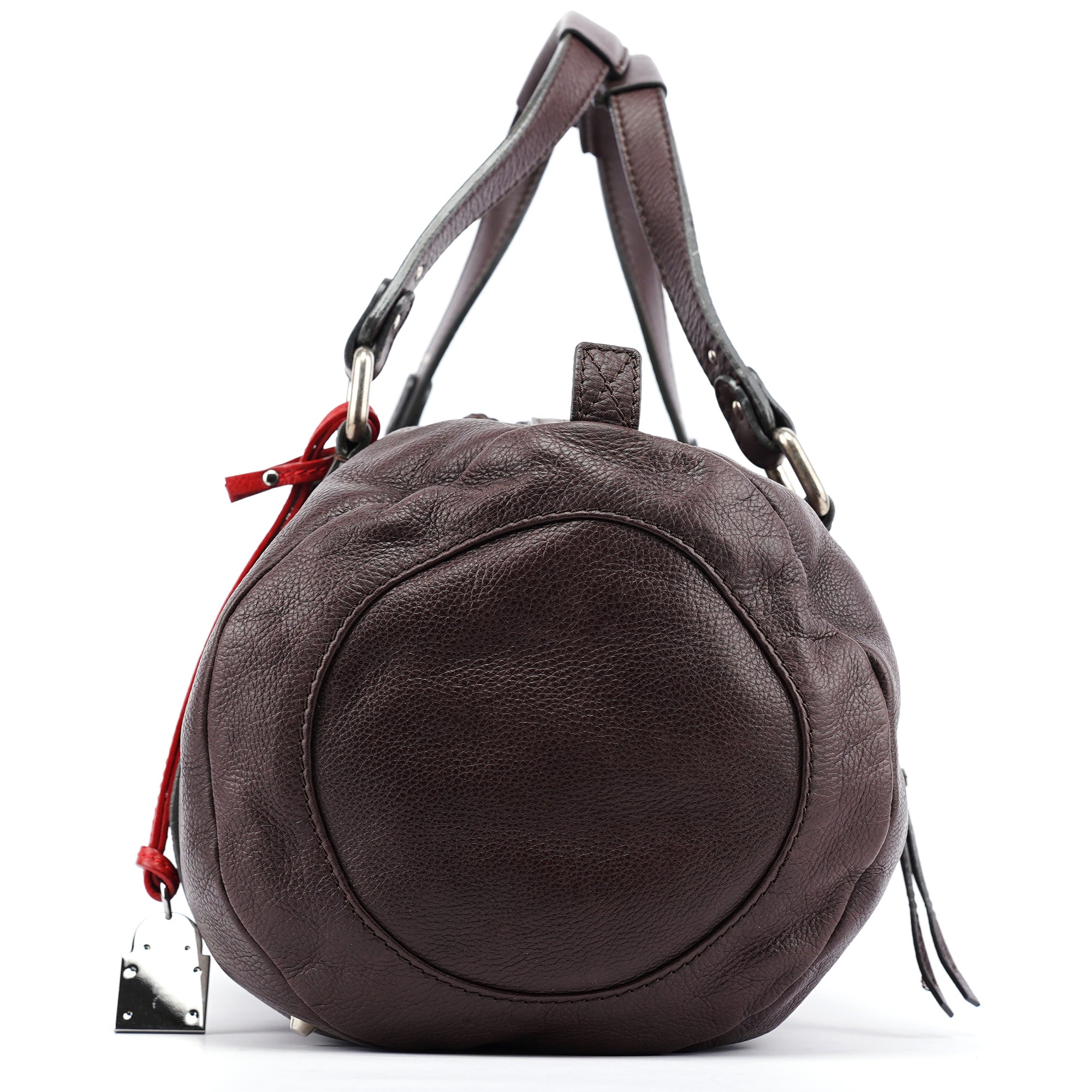 Brown Leather Paddington Boston Bag