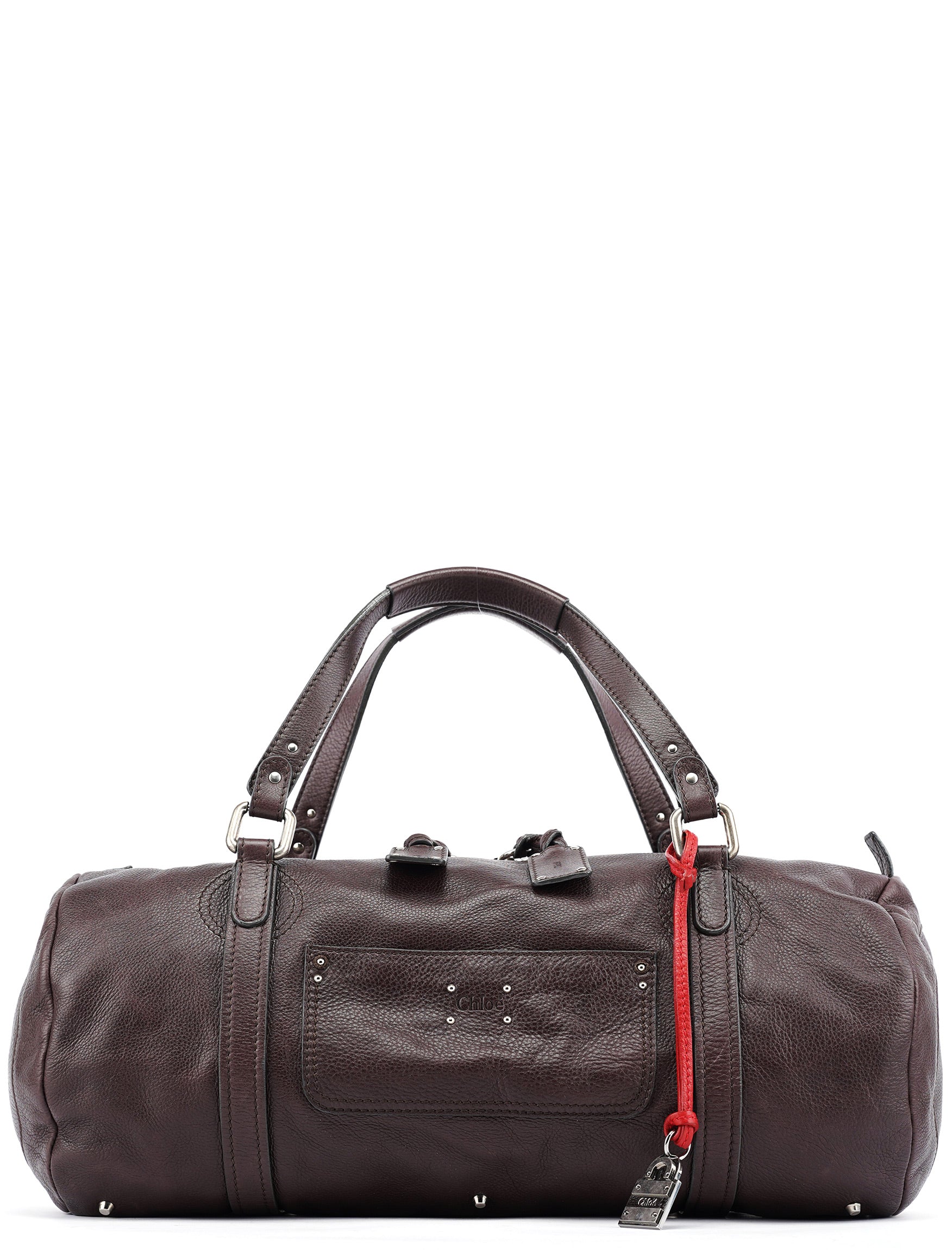 Brown Leather Paddington Boston Bag