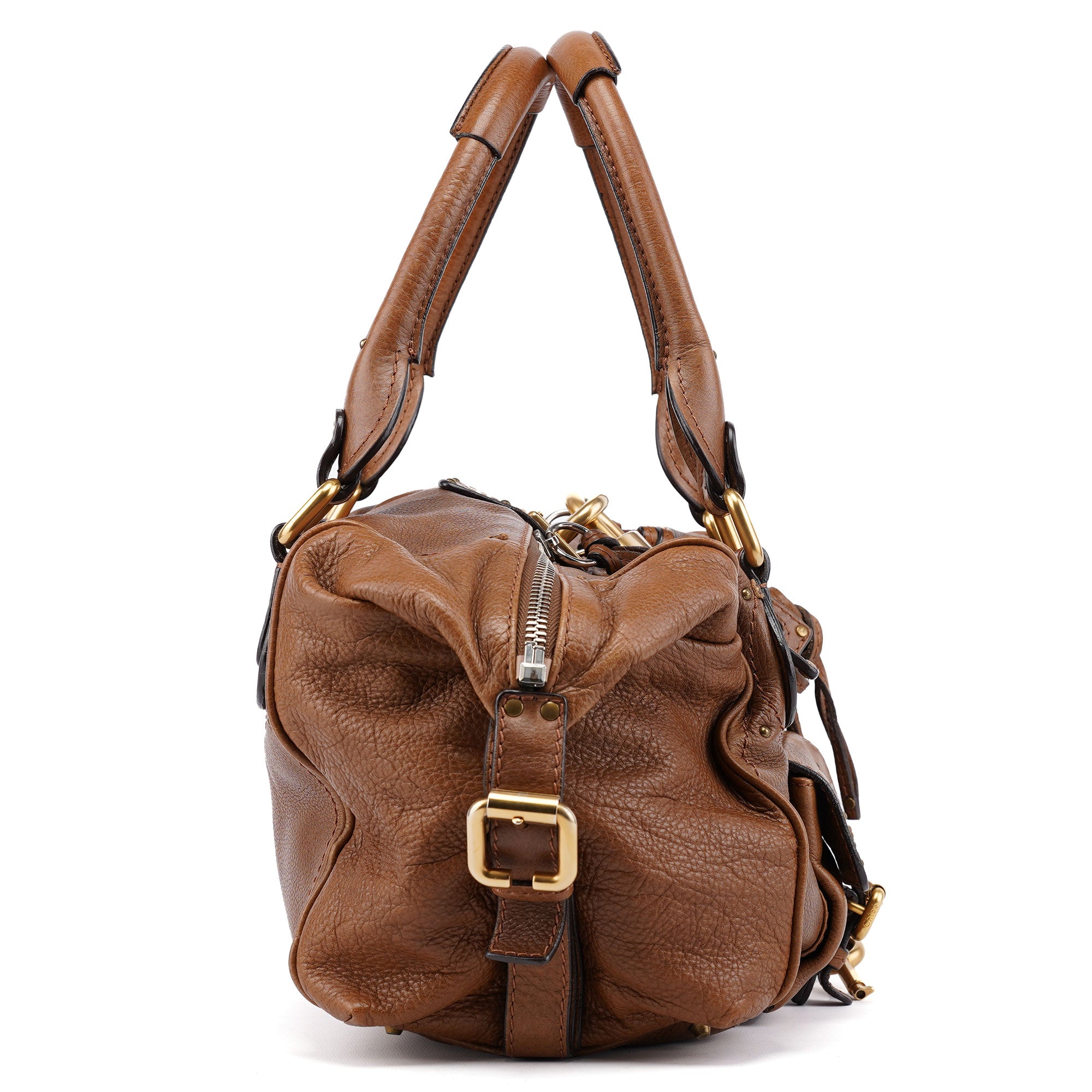 Brown Leather Paddington Padlock Shoulder Bag