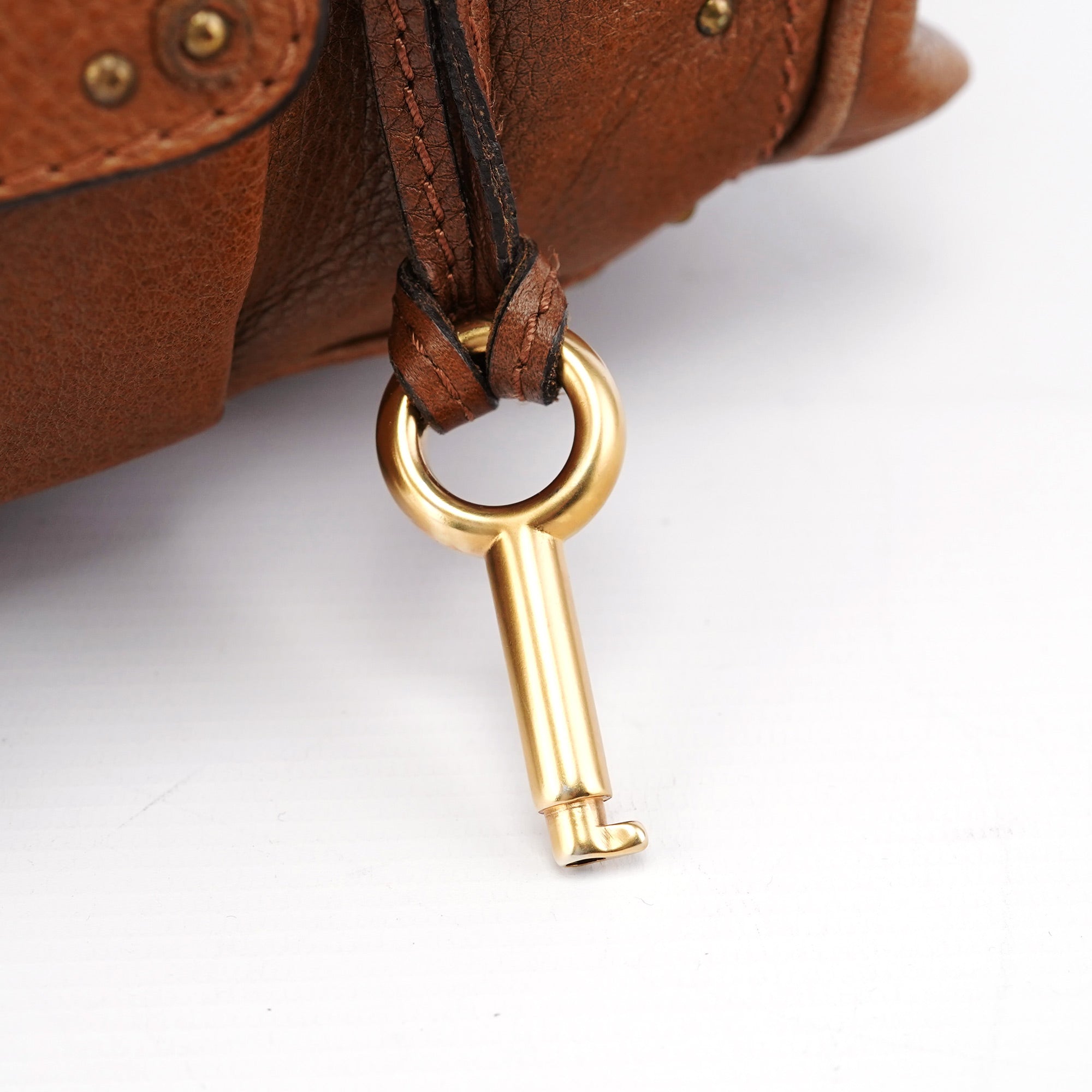 Brown Leather Paddington Padlock Shoulder Bag