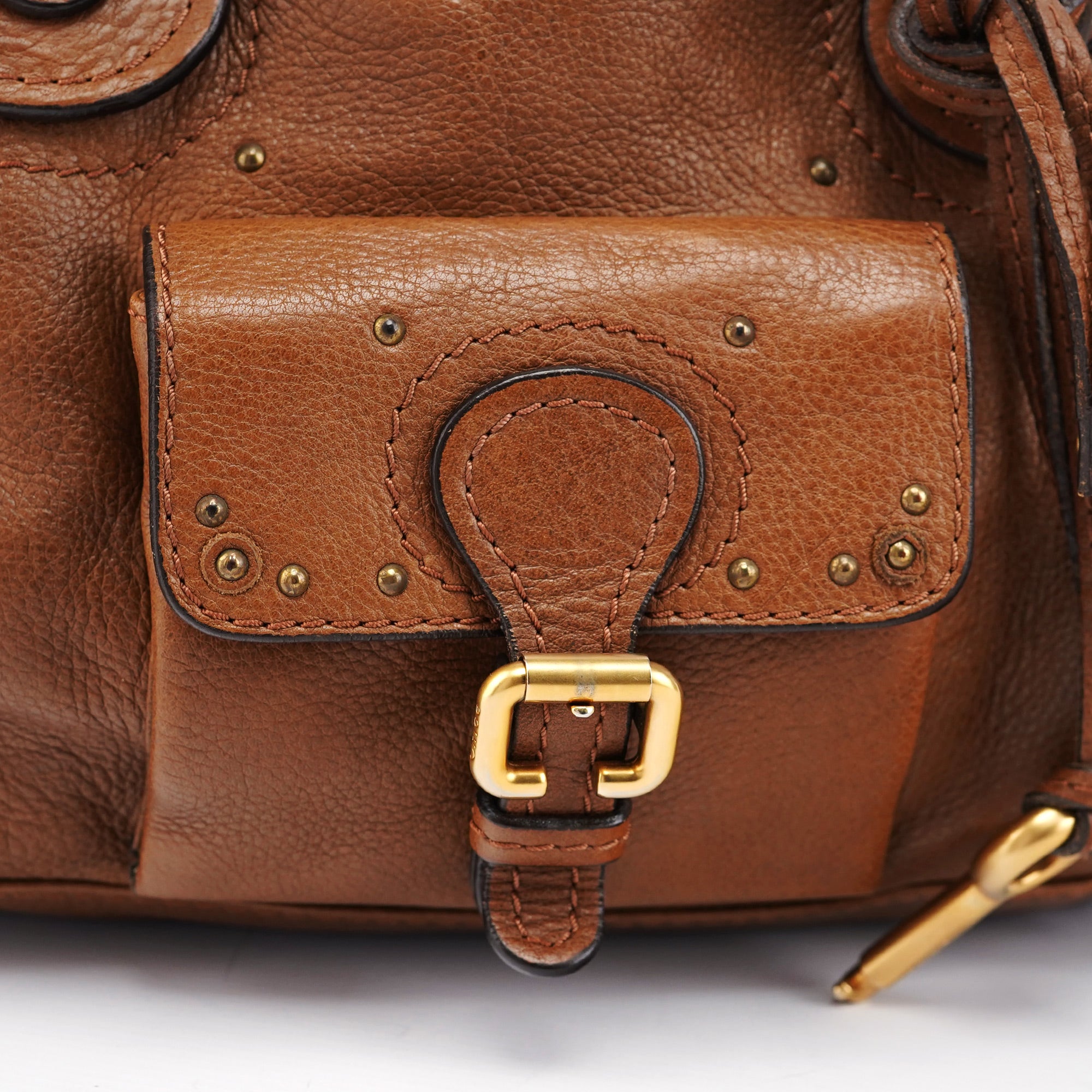 Brown Leather Paddington Padlock Shoulder Bag