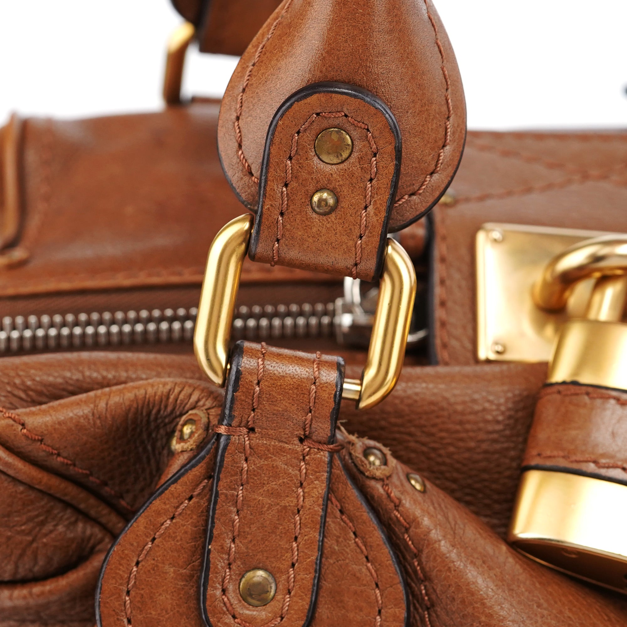 Brown Leather Paddington Padlock Shoulder Bag