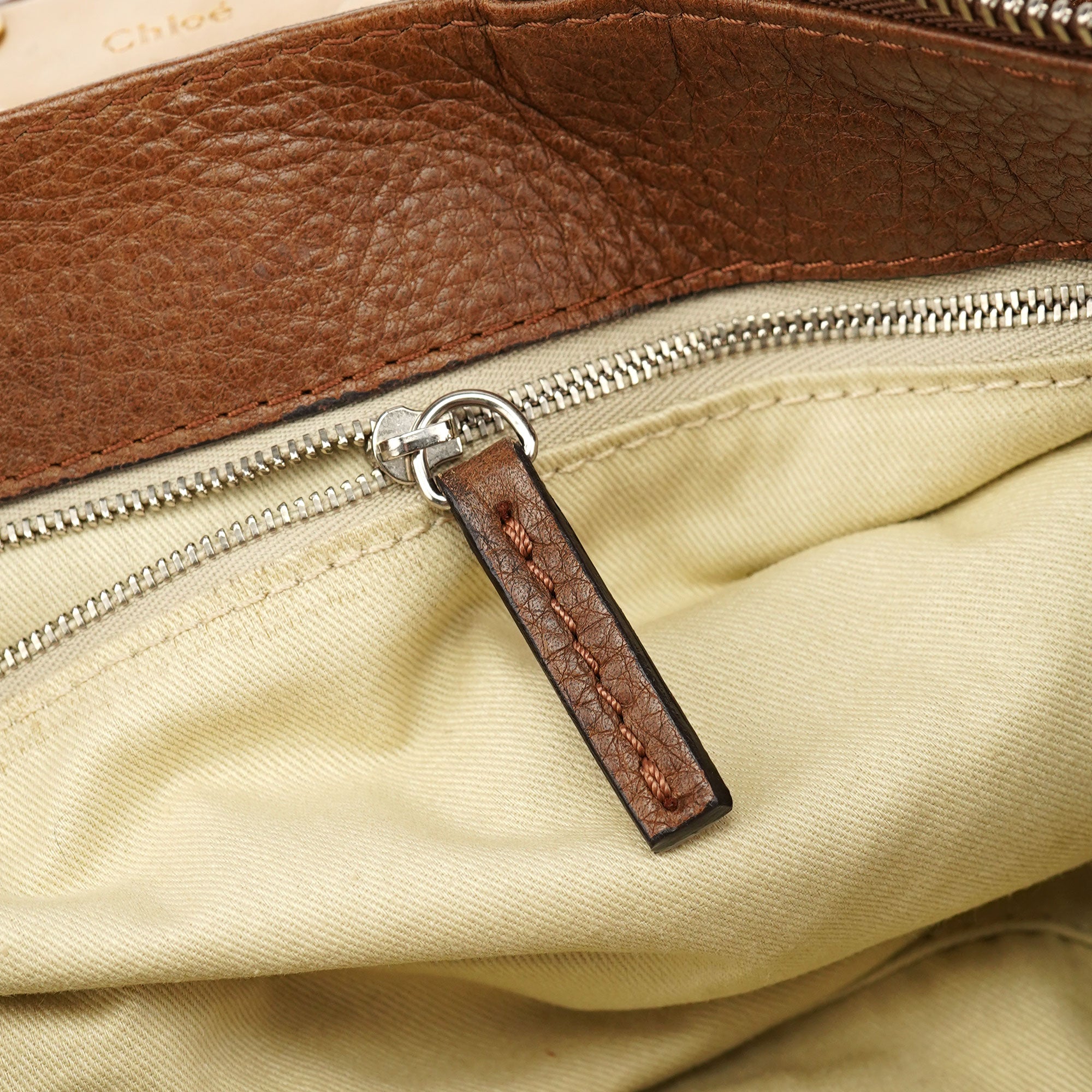 Brown Leather Paddington Pocket Shoulder Bag