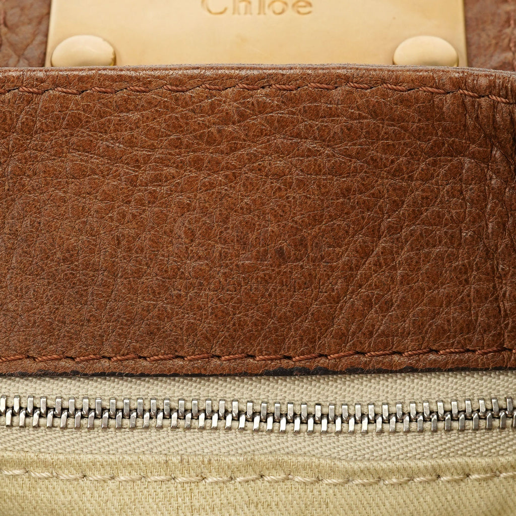 Brown Leather Paddington Pocket Shoulder Bag