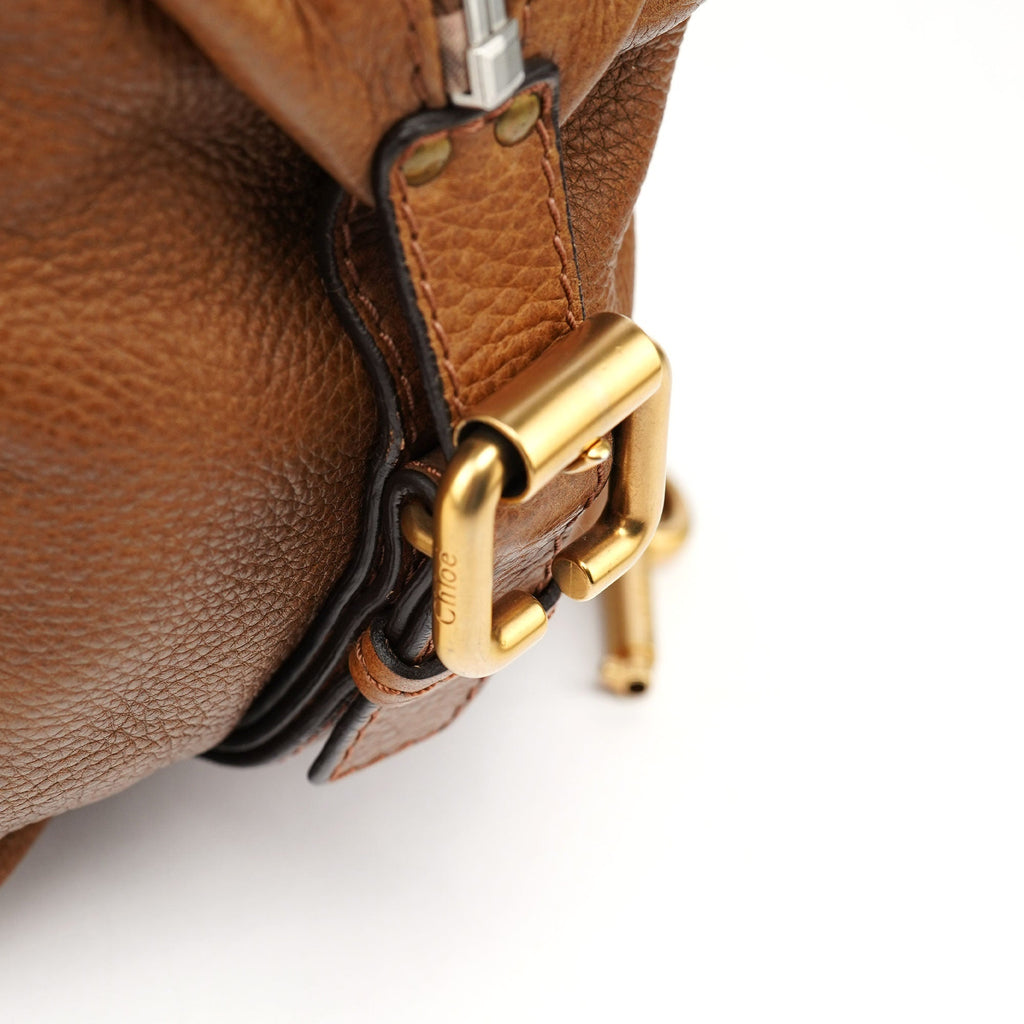 Brown Leather Paddington Pocket Shoulder Bag