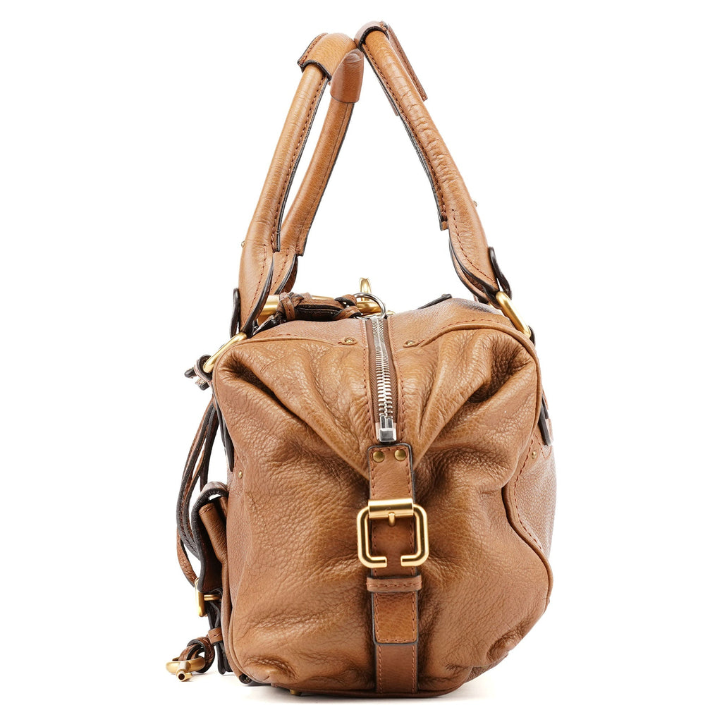 Brown Leather Paddington Pocket Shoulder Bag