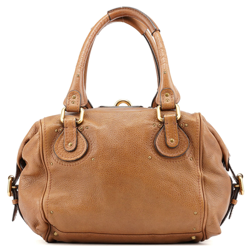 Brown Leather Paddington Pocket Shoulder Bag