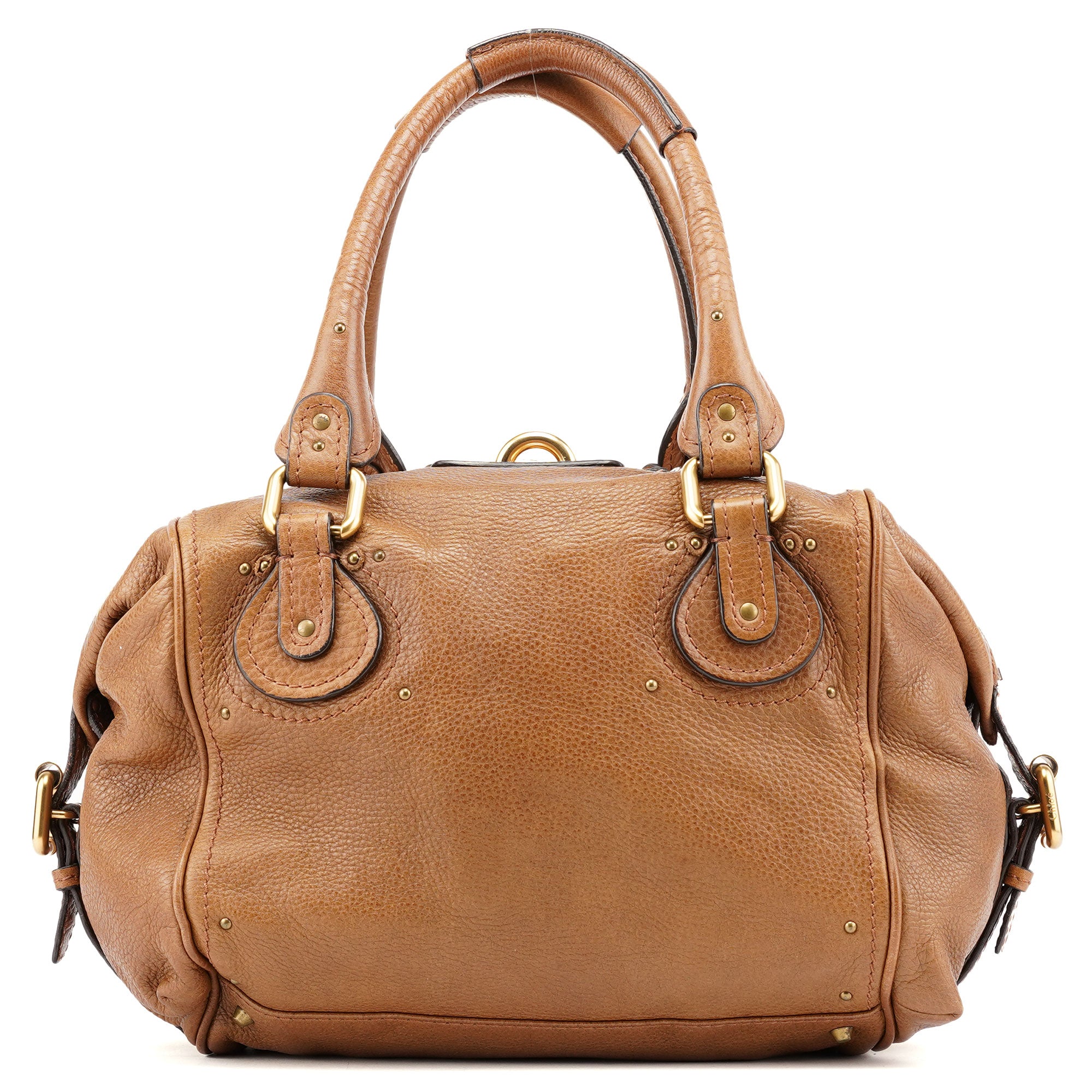 Brown Leather Paddington Pocket Shoulder Bag
