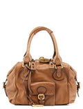Brown Leather Paddington Pocket Shoulder Bag
