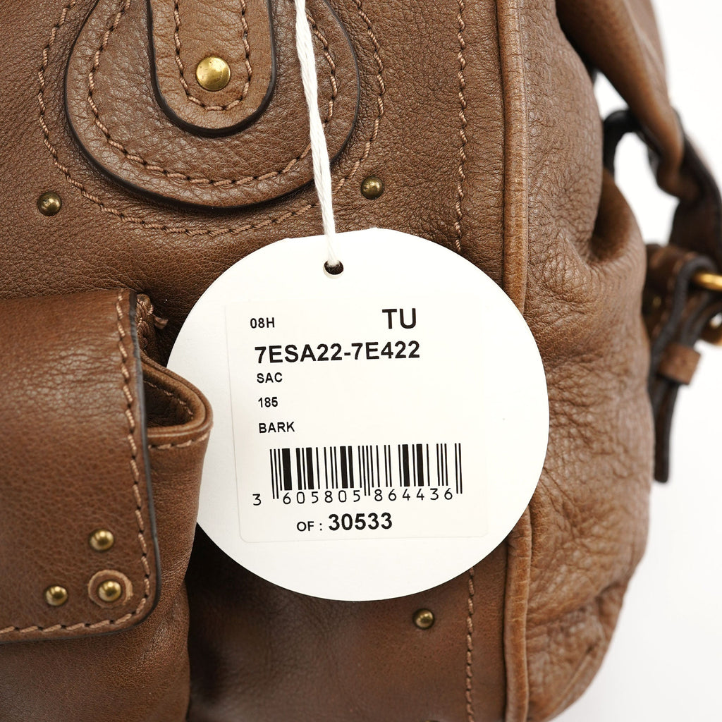 Brown Leather Paddington Pocket Shoulder Bag