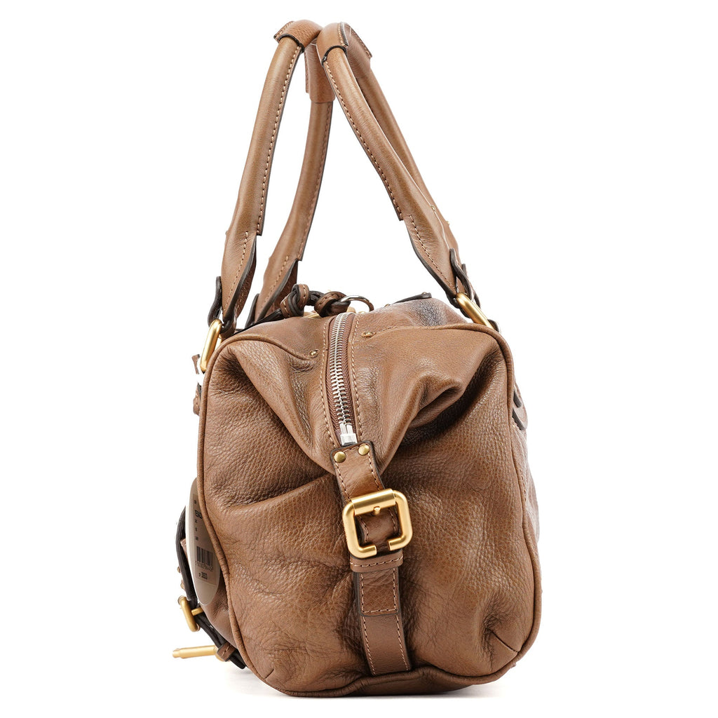Brown Leather Paddington Pocket Shoulder Bag