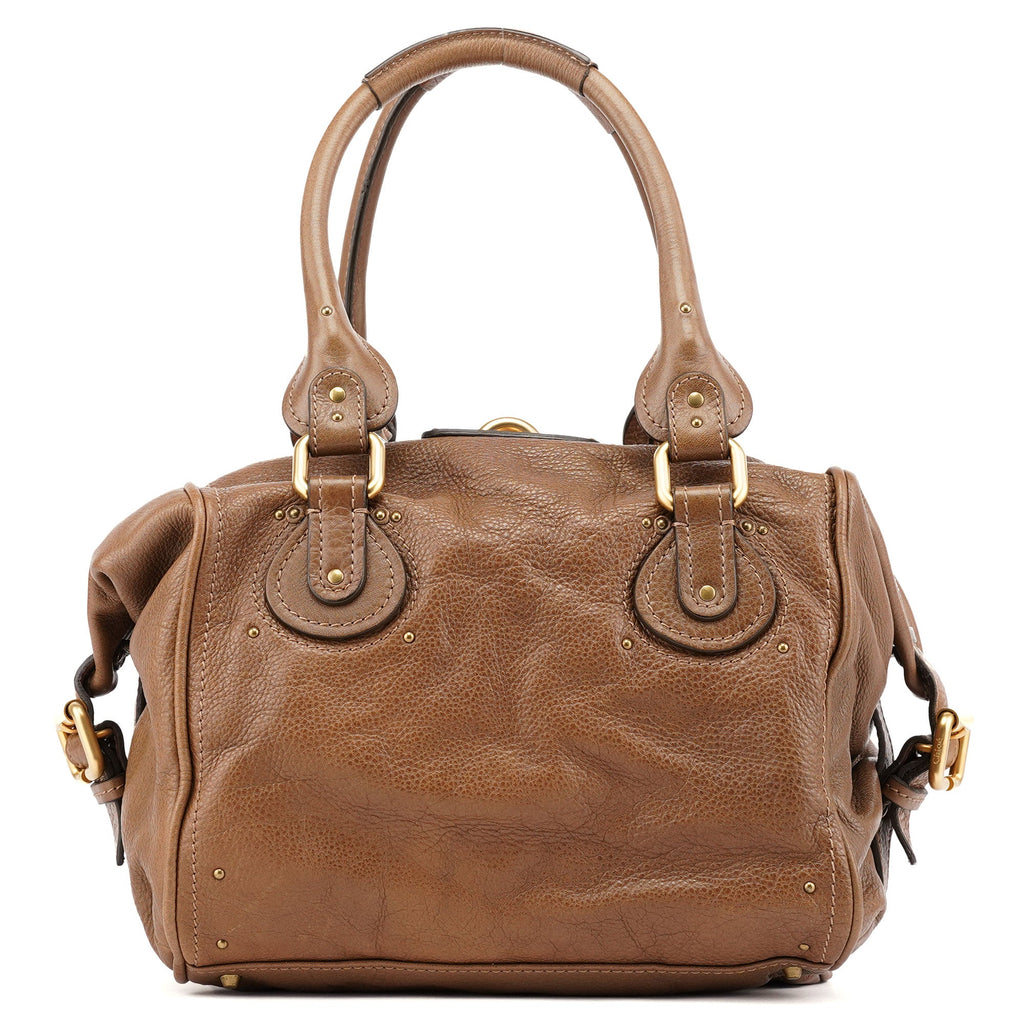 Brown Leather Paddington Pocket Shoulder Bag