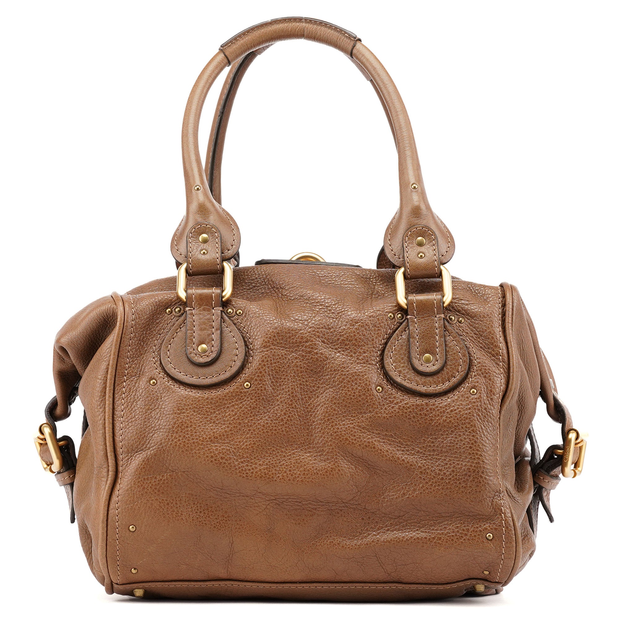 Brown Leather Paddington Pocket Shoulder Bag