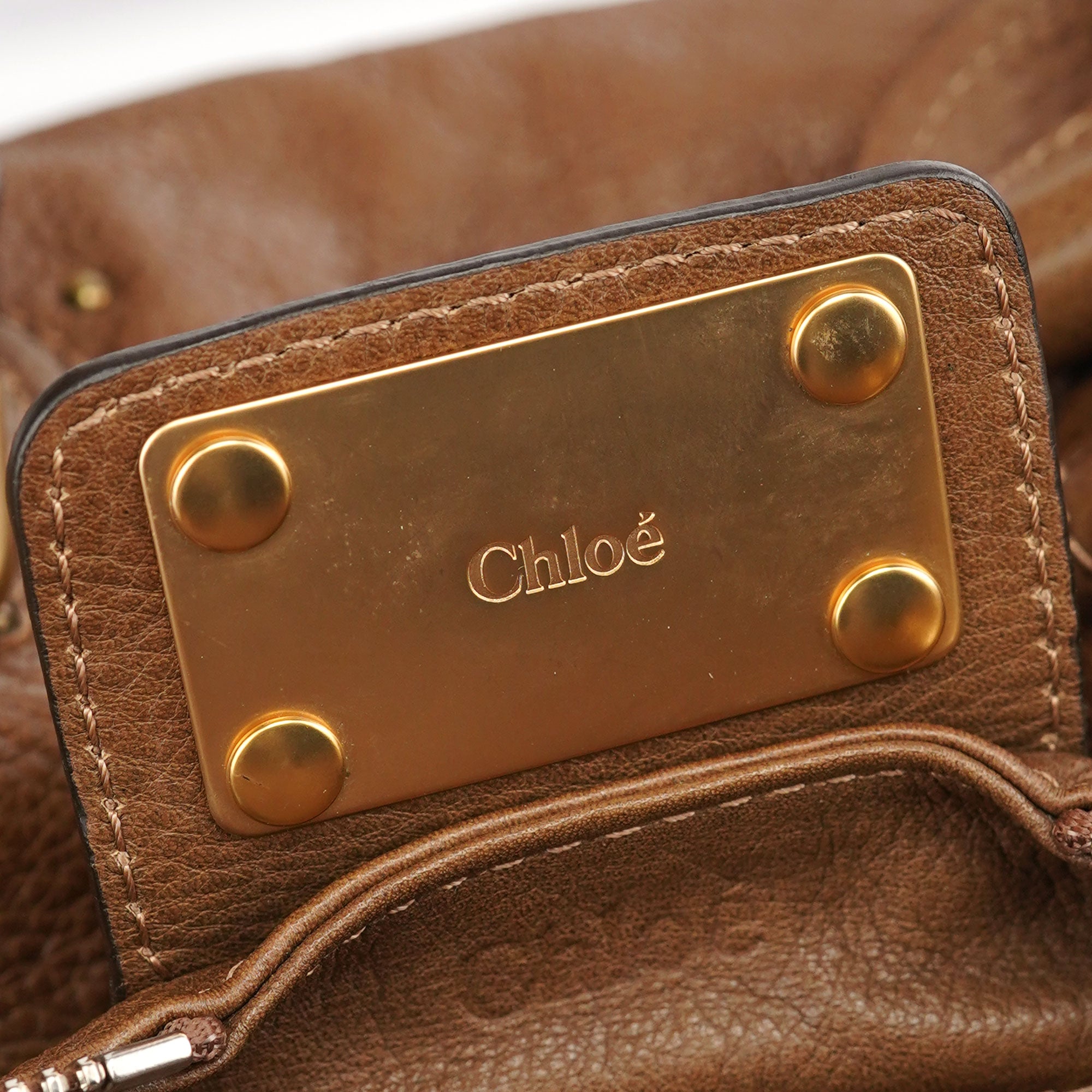 Brown Leather Paddington Pocket Shoulder Bag
