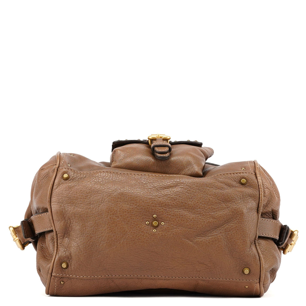 Brown Leather Paddington Pocket Shoulder Bag