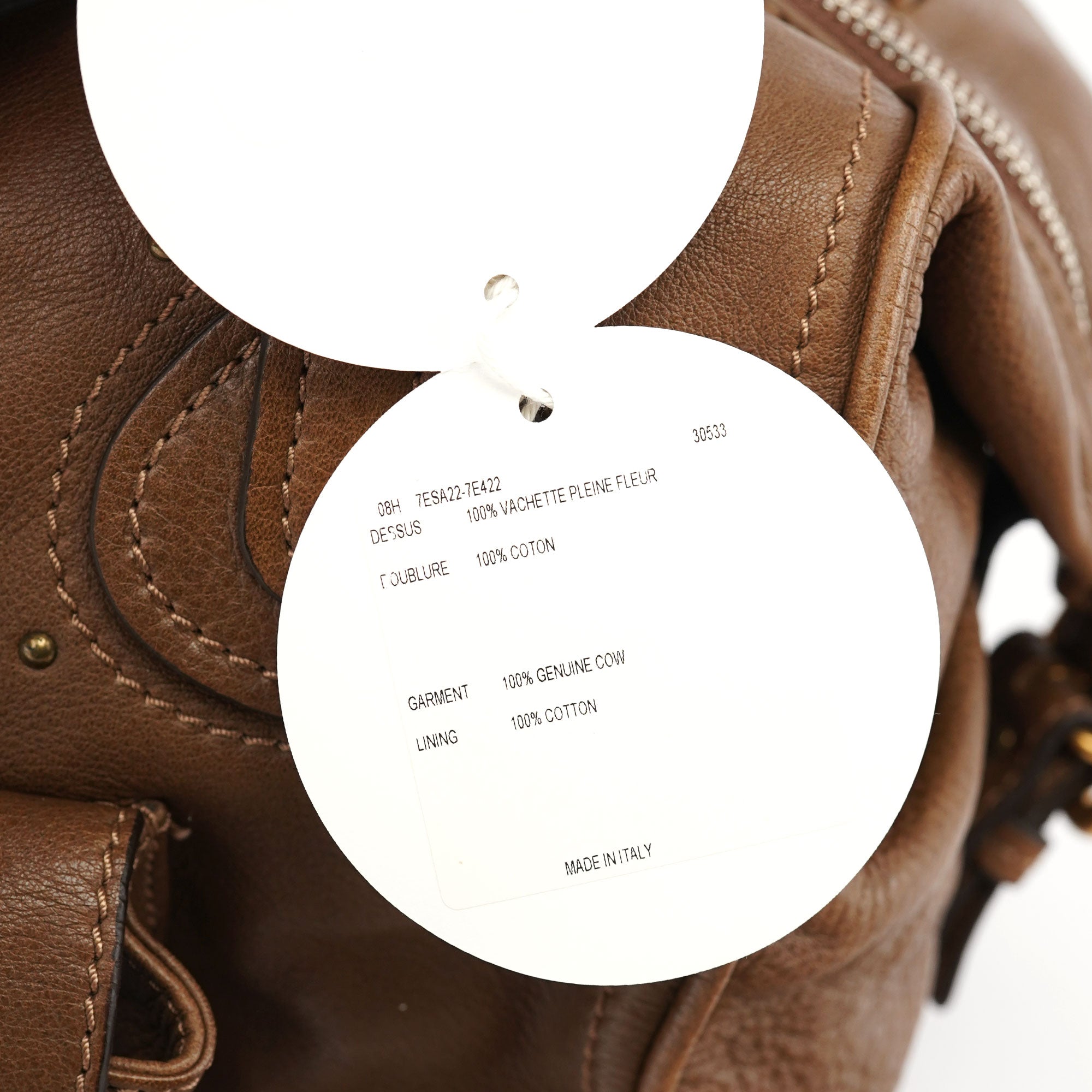 Brown Leather Paddington Pocket Shoulder Bag