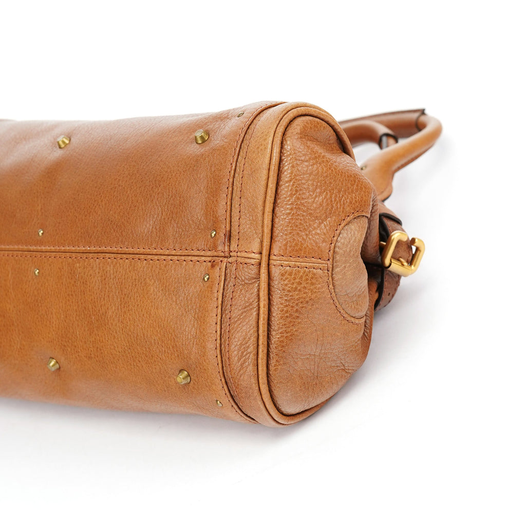 Brown Leather Paddington Shoulder Bag