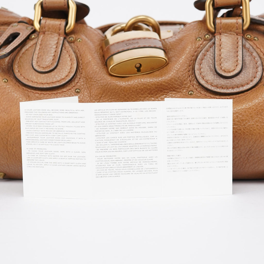 Brown Leather Paddington Shoulder Bag