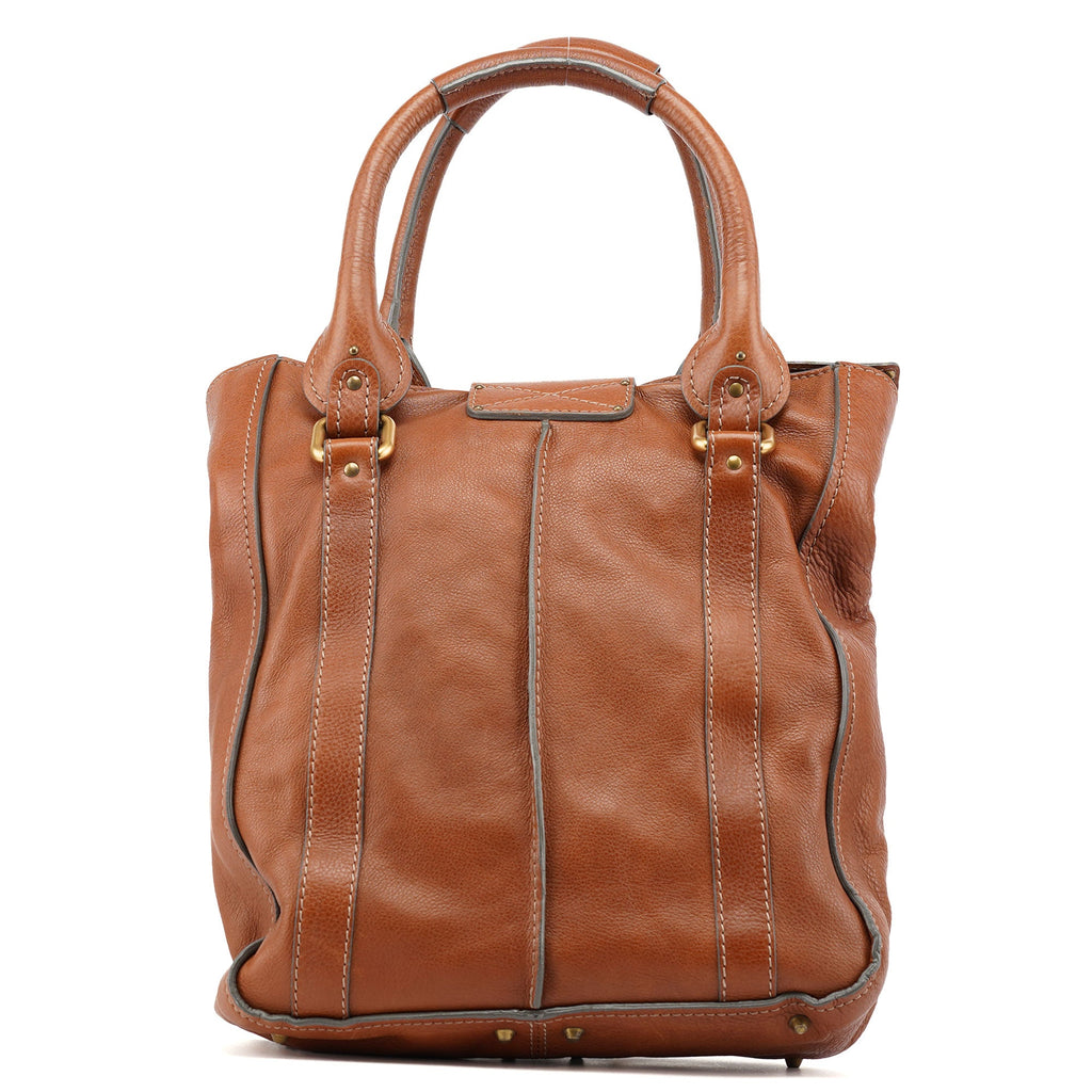 Brown Leather Paddington Tote Bag