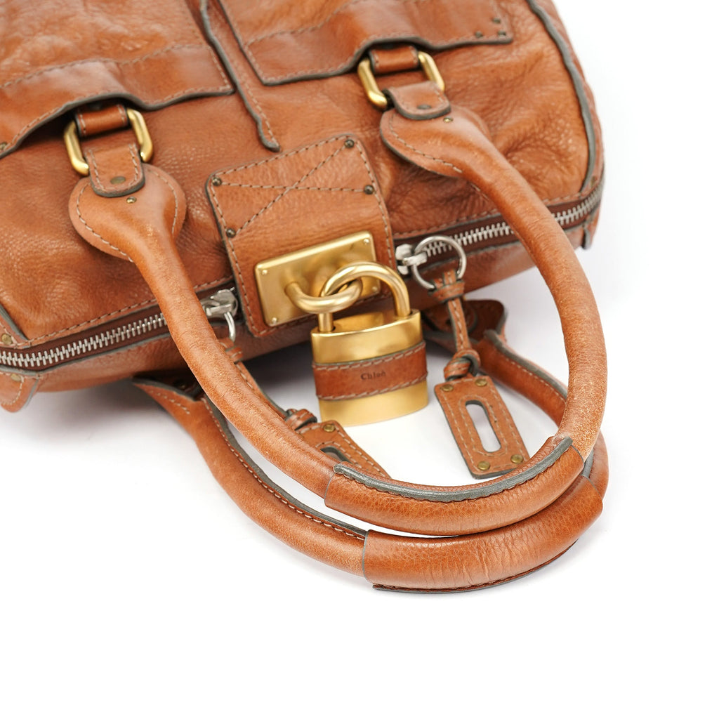 Brown Leather Paddington Tote Bag