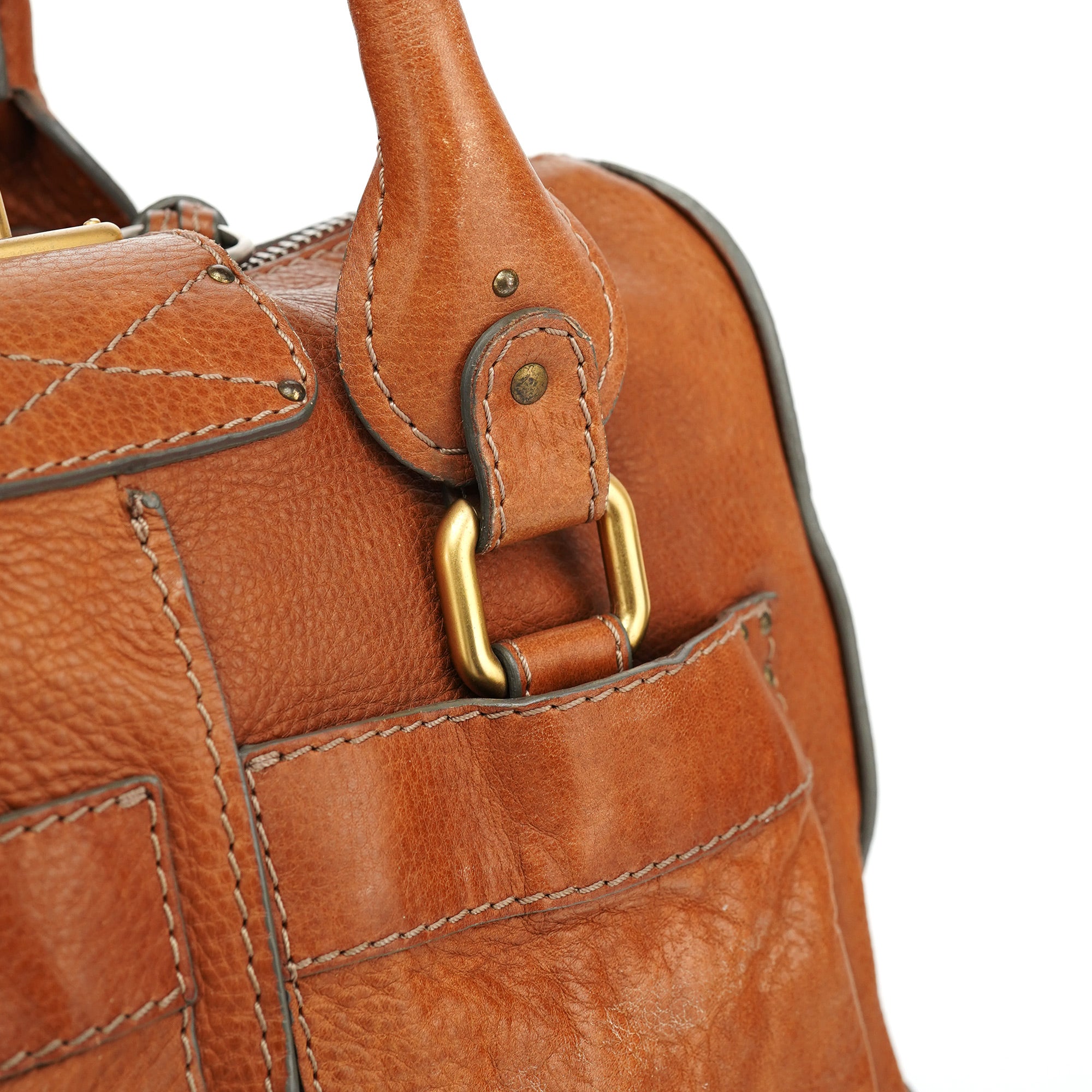 Brown Leather Paddington Tote Bag