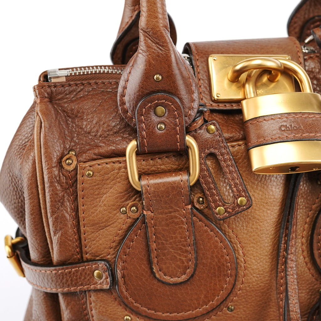 Brown Leather Paddington Tote Bag