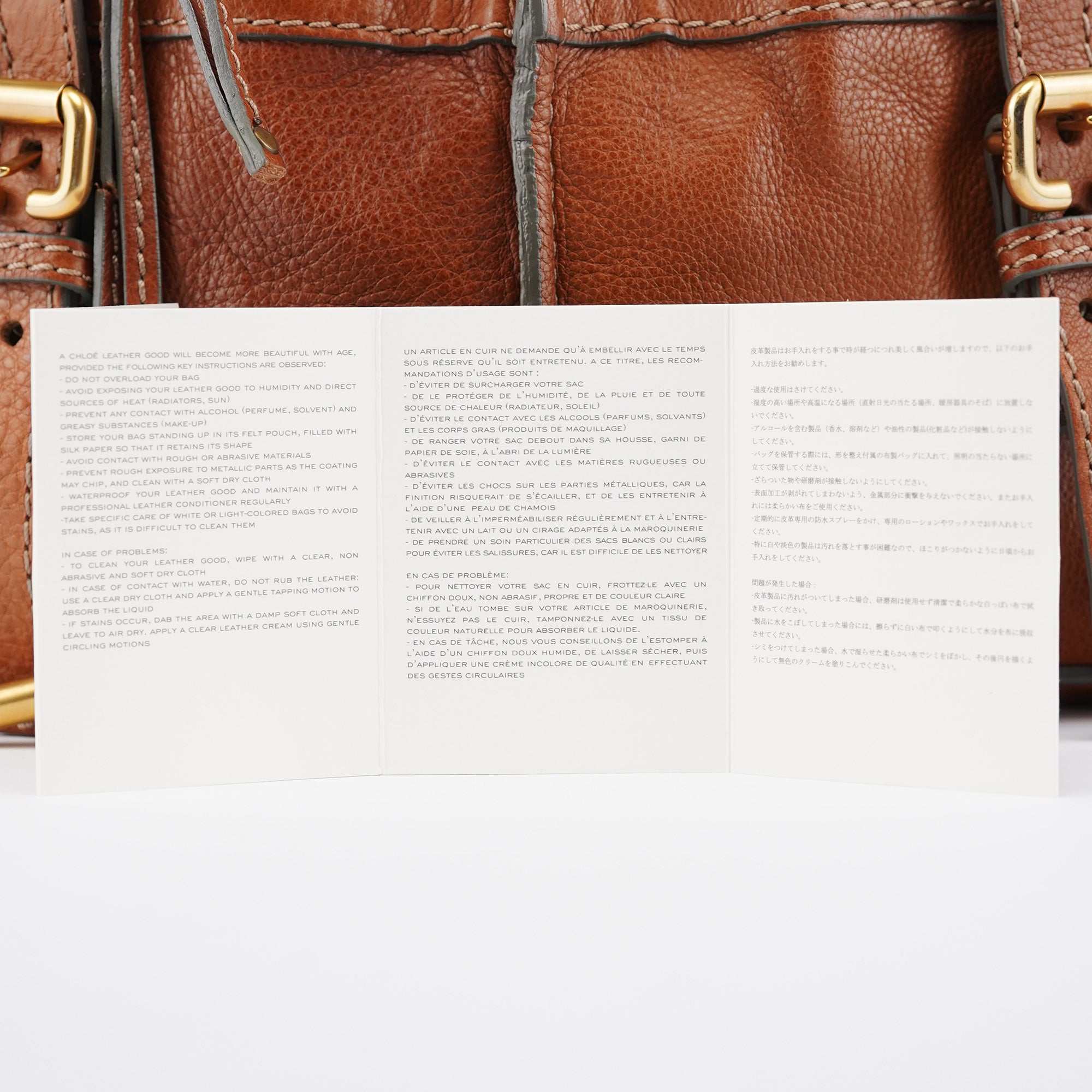 Brown Leather Paddington Tote Bag