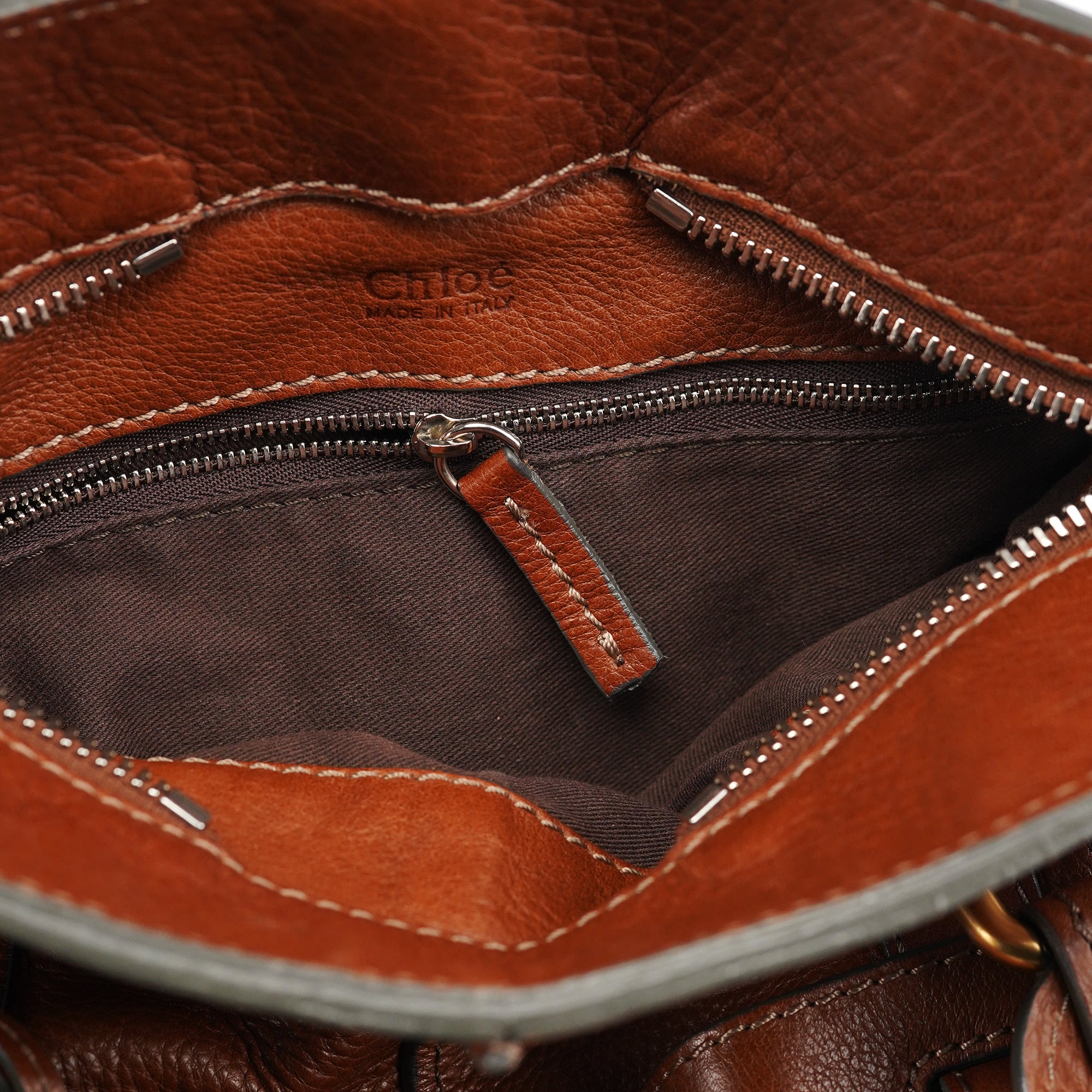 Brown Leather Paddington Tote Bag