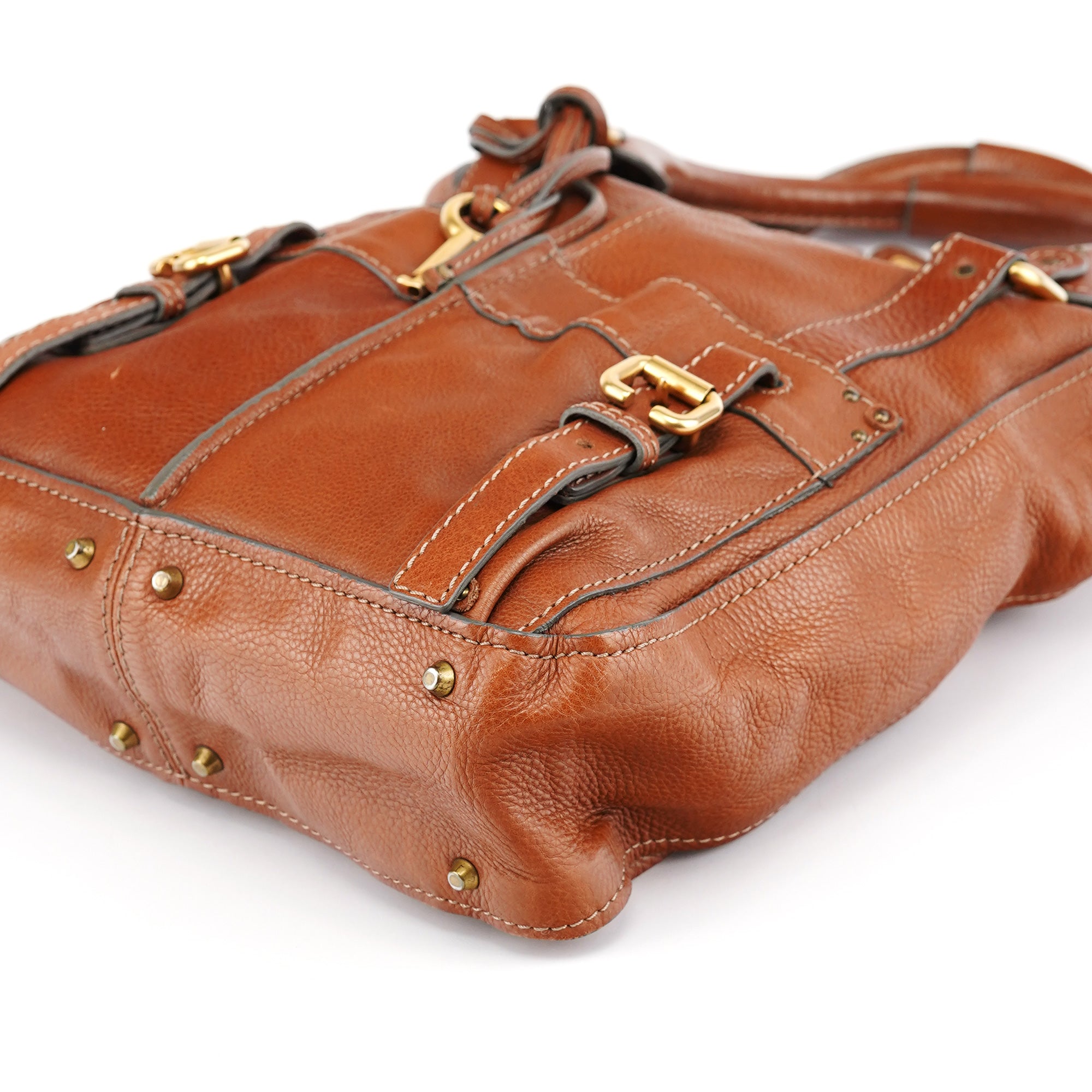 Brown Leather Paddington Tote Bag