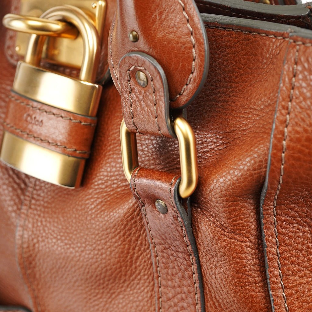 Brown Leather Paddington Tote Bag