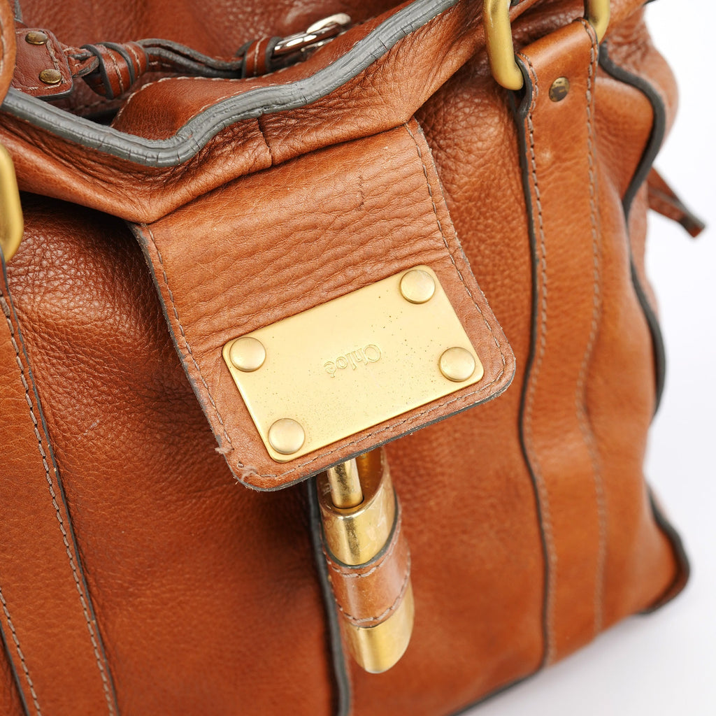 Brown Leather Paddington Tote Bag