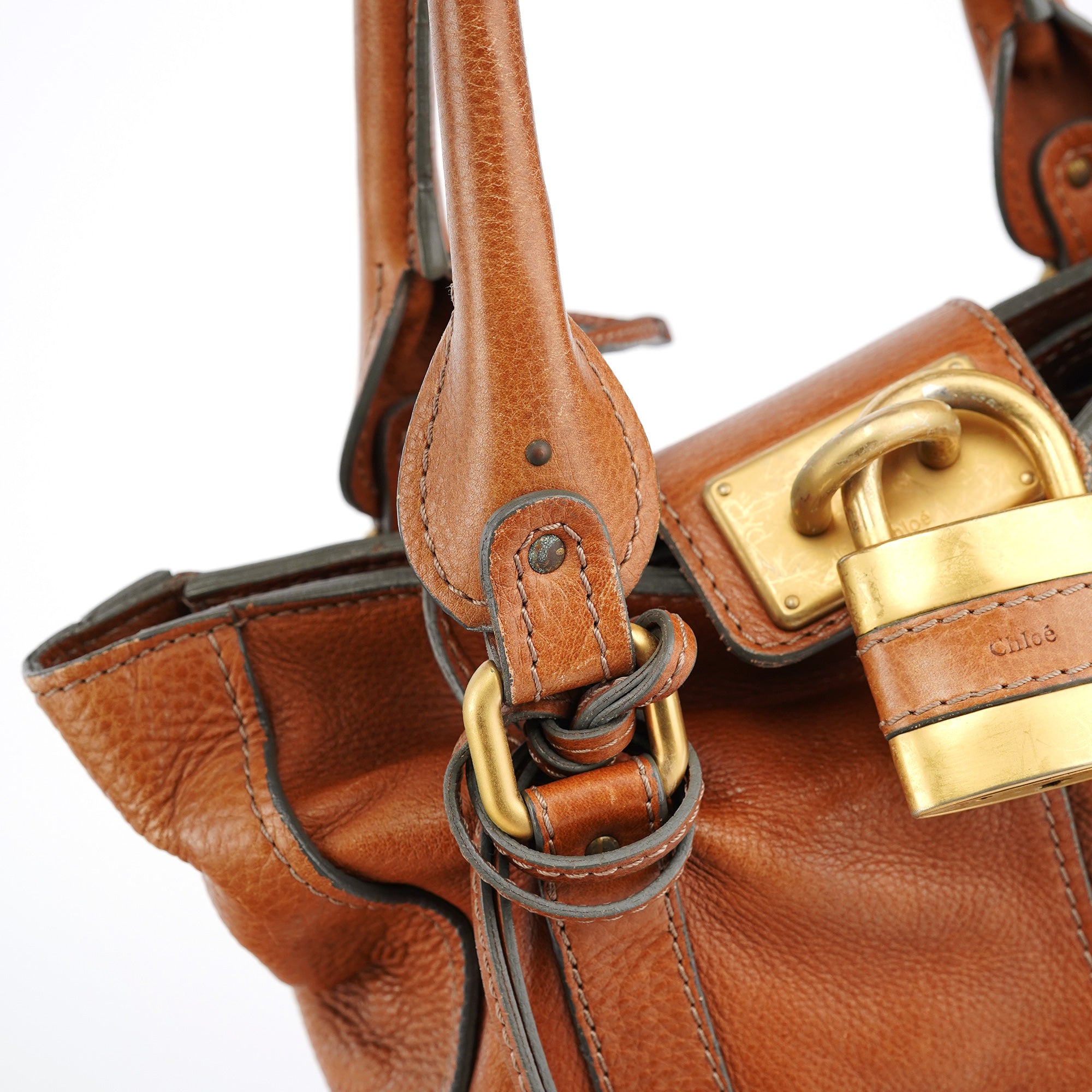 Brown Leather Paddington Tote Bag