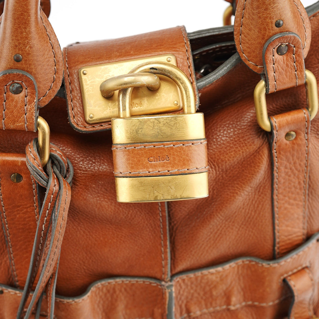 Brown Leather Paddington Tote Bag