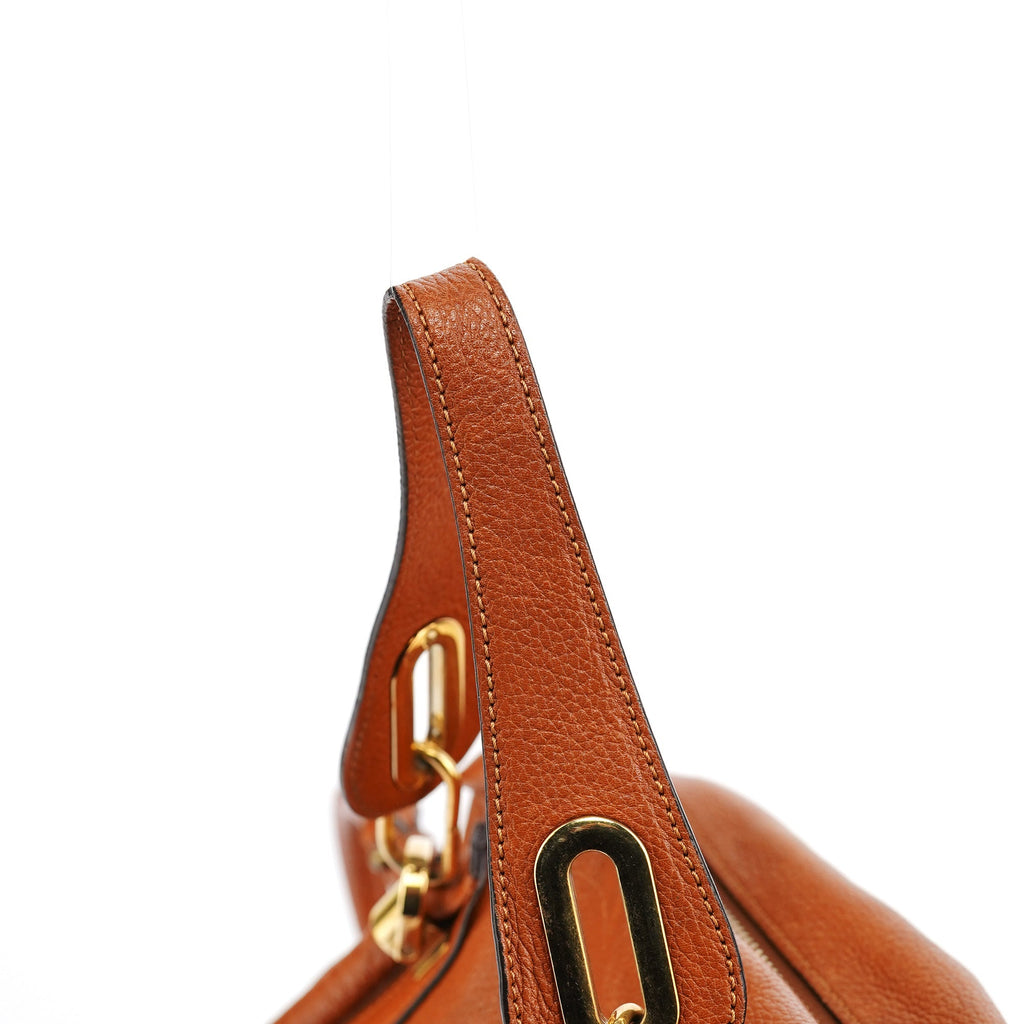 Brown Leather Paraty 2-Way Bag