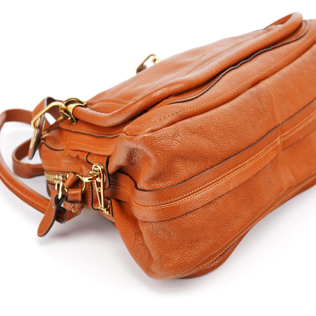 Brown Leather Paraty 2-Way Bag