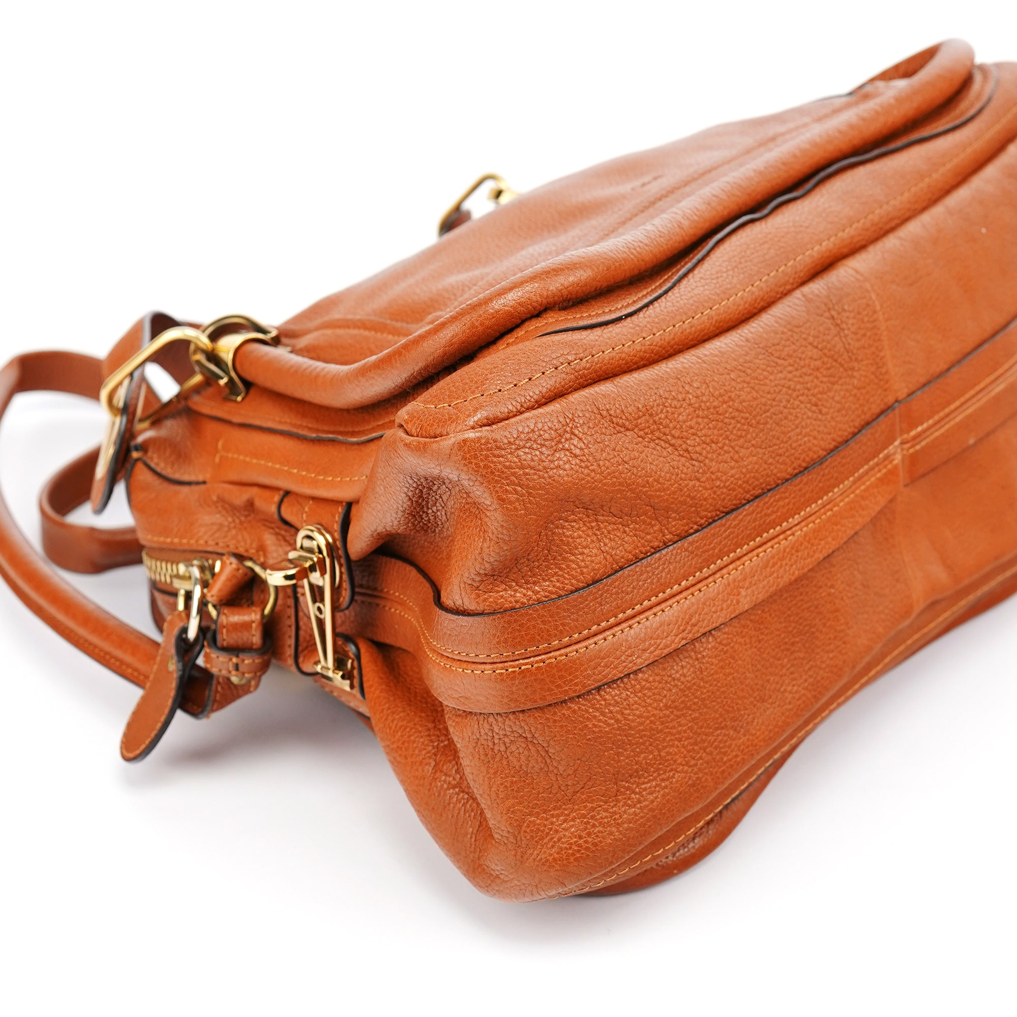 Brown Leather Paraty 2-Way Bag