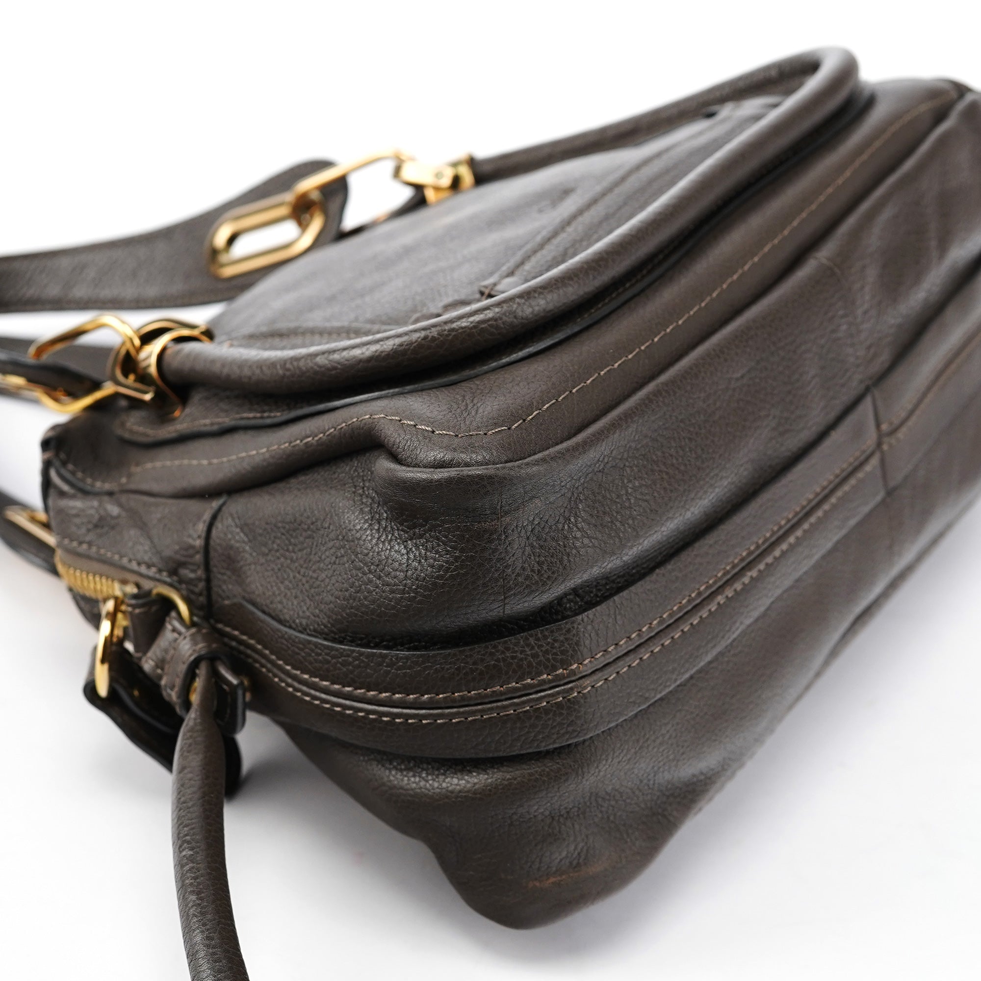 Brown Leather Paraty 2-Way Bag