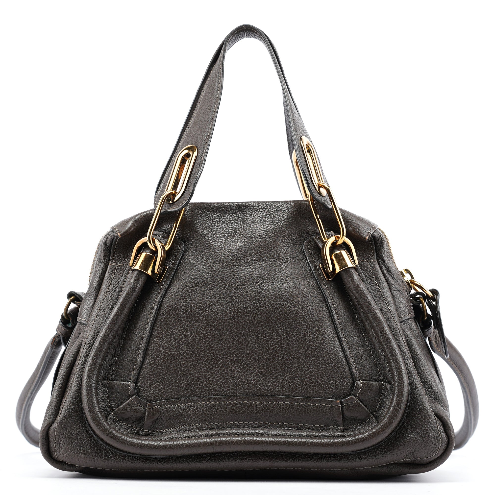 Brown Leather Paraty 2-Way Bag
