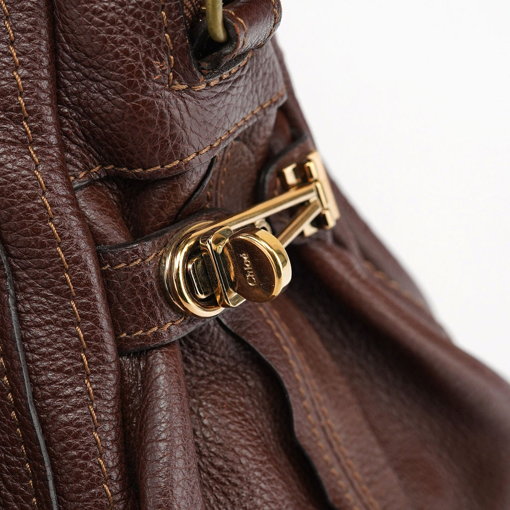 Brown Leather Paraty 2-Way Shoulder Bag