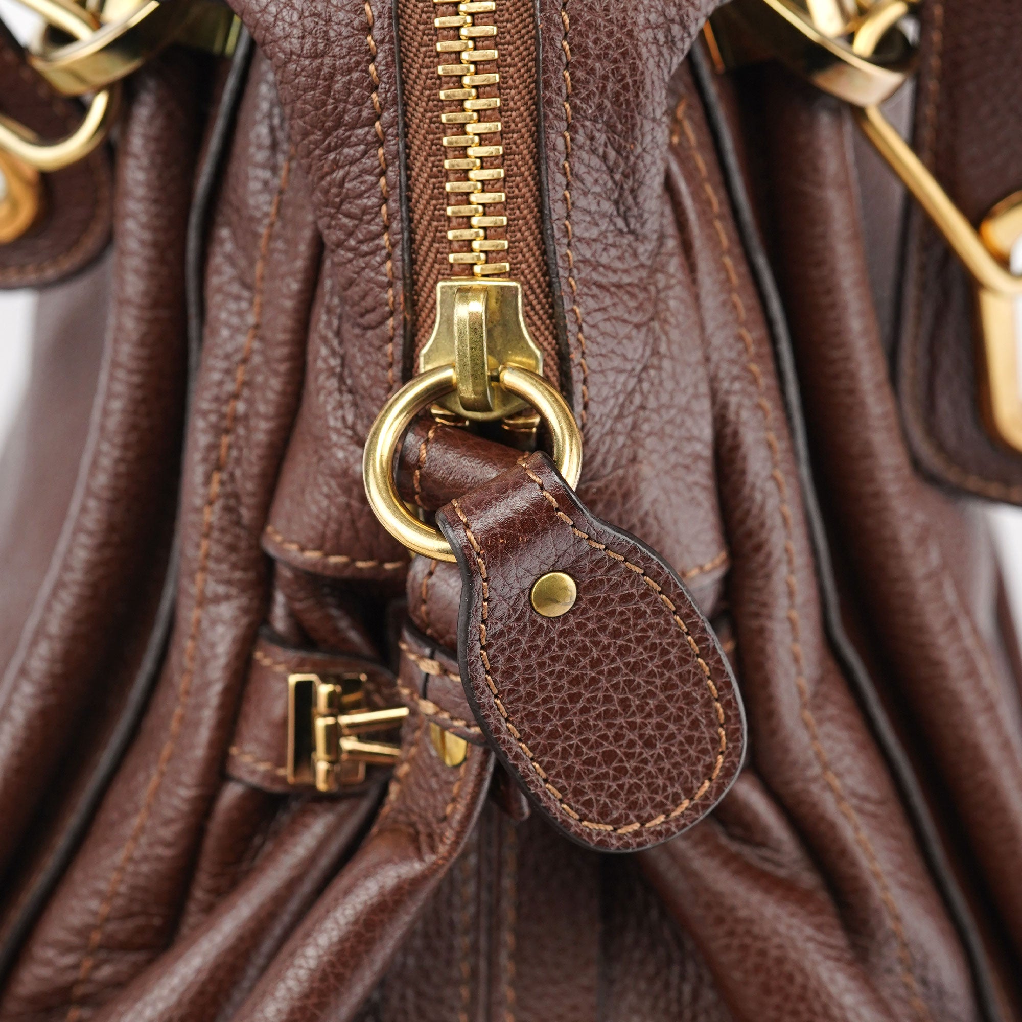 Brown Leather Paraty 2-Way Shoulder Bag