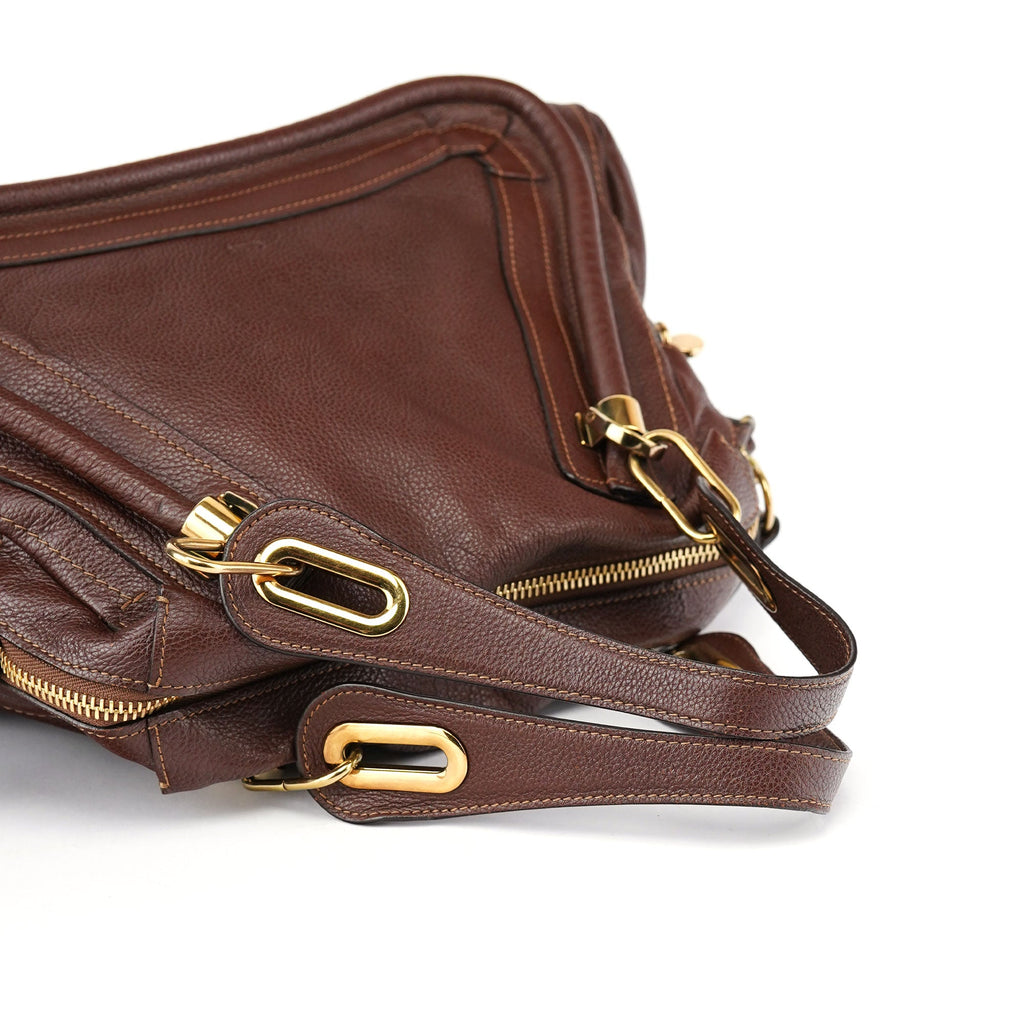 Brown Leather Paraty 2-Way Shoulder Bag