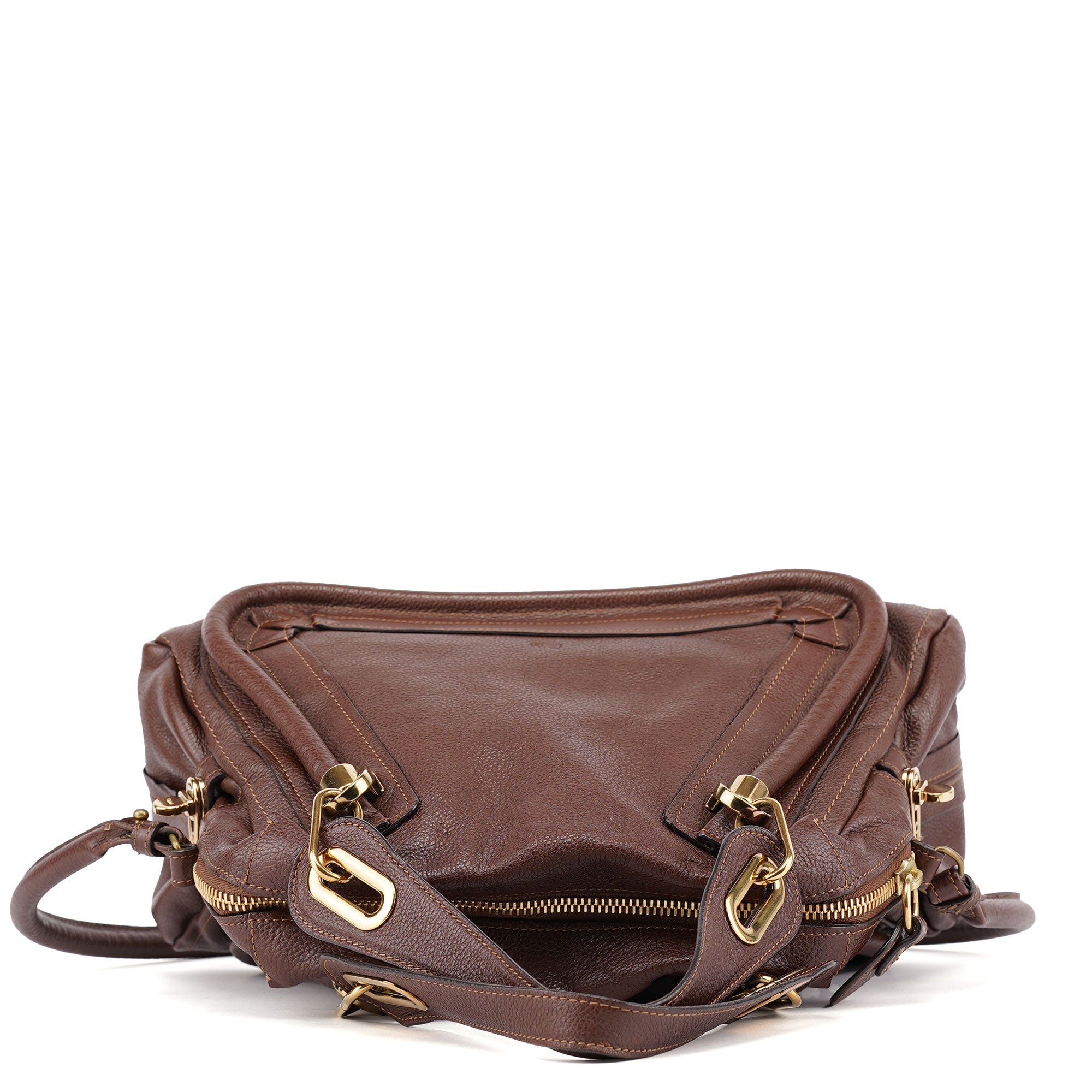 Brown Leather Paraty 2-Way Shoulder Bag