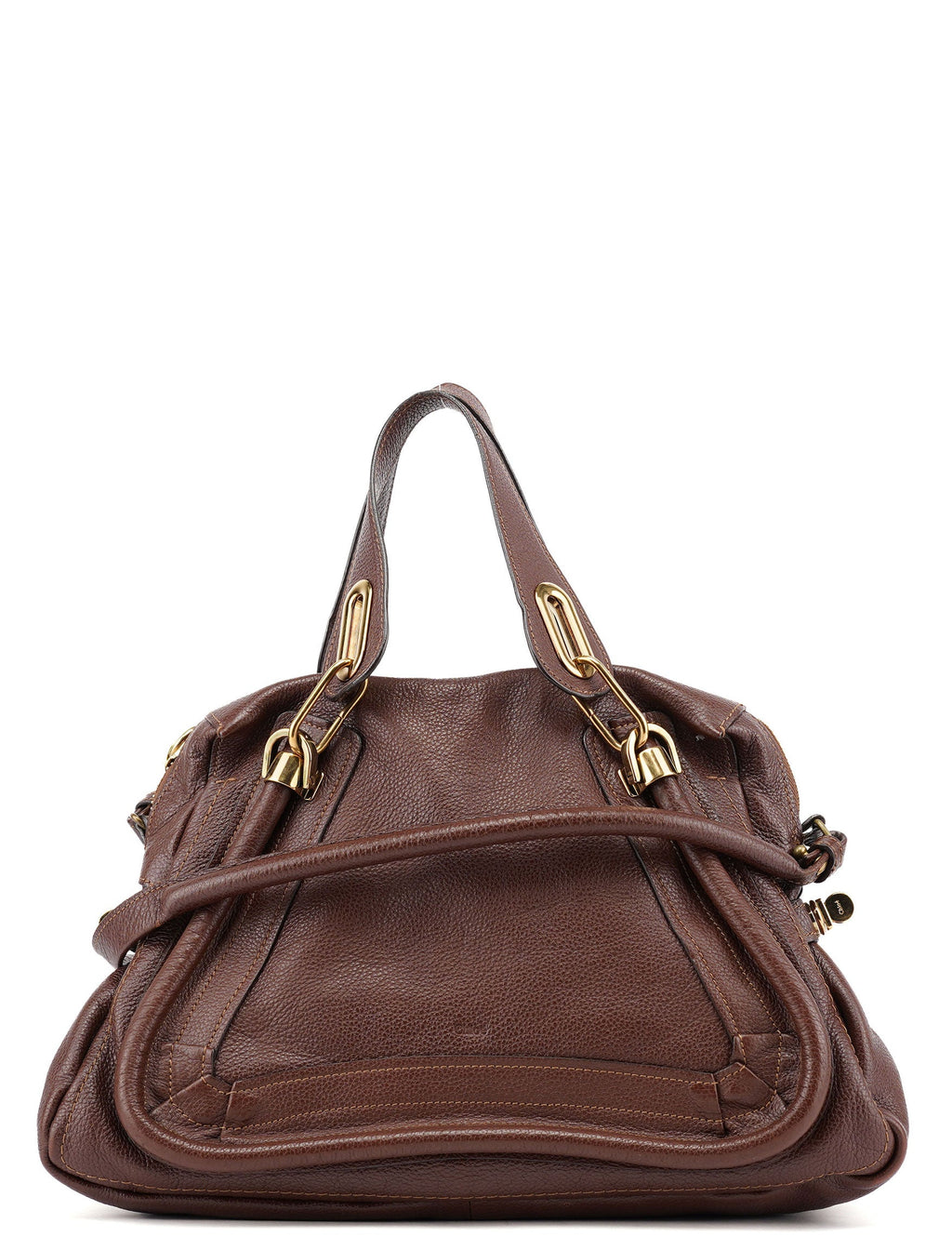 Brown Leather Paraty 2-Way Shoulder Bag