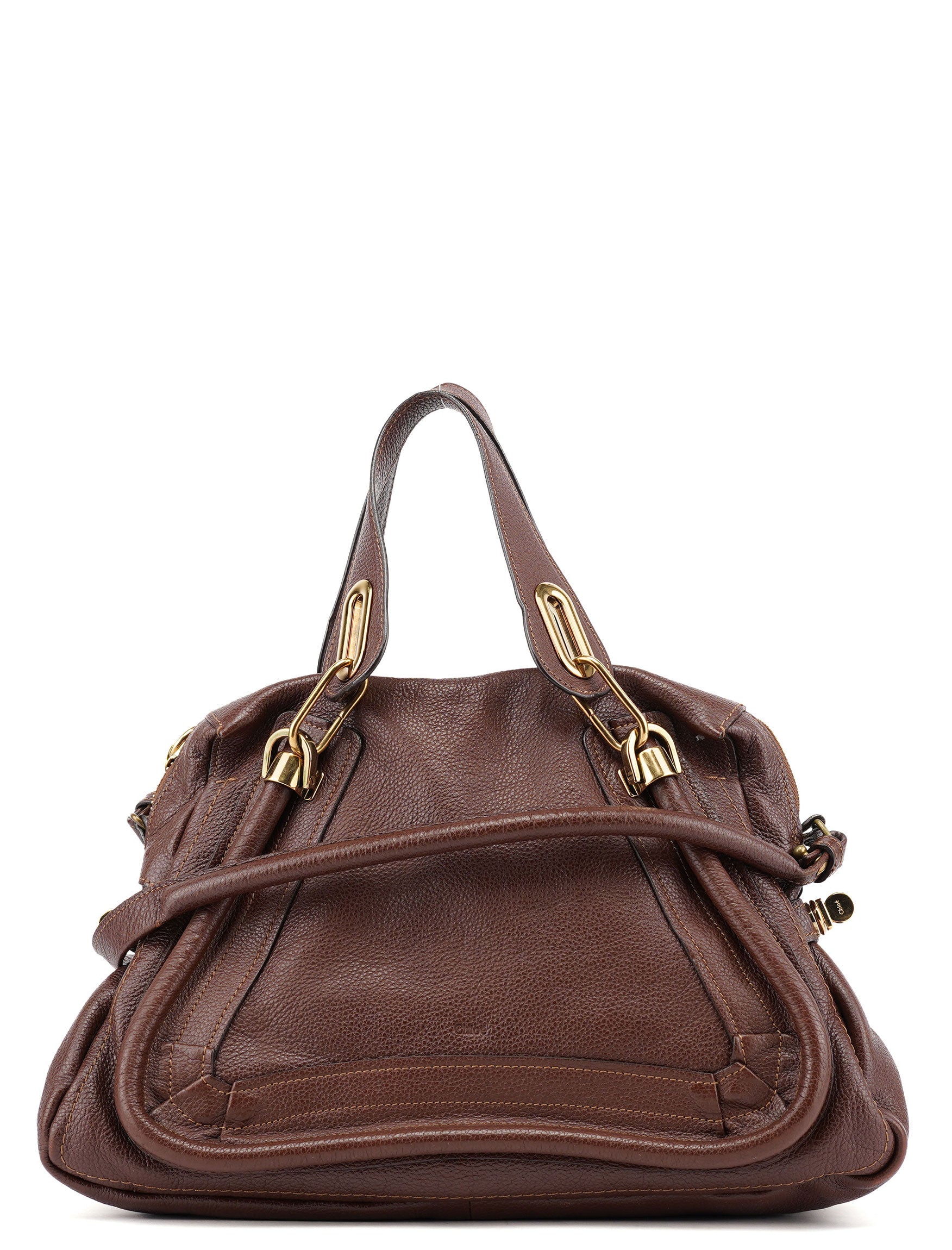 Brown Leather Paraty 2-Way Shoulder Bag