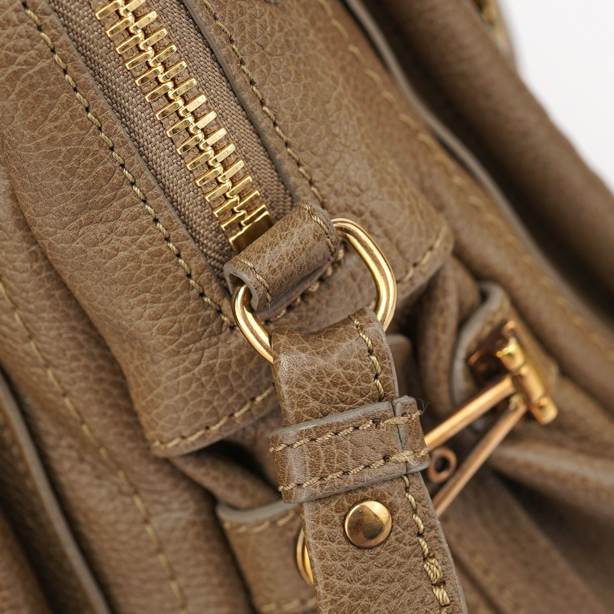 Brown Leather Paraty 2-Way Shoulder Bag