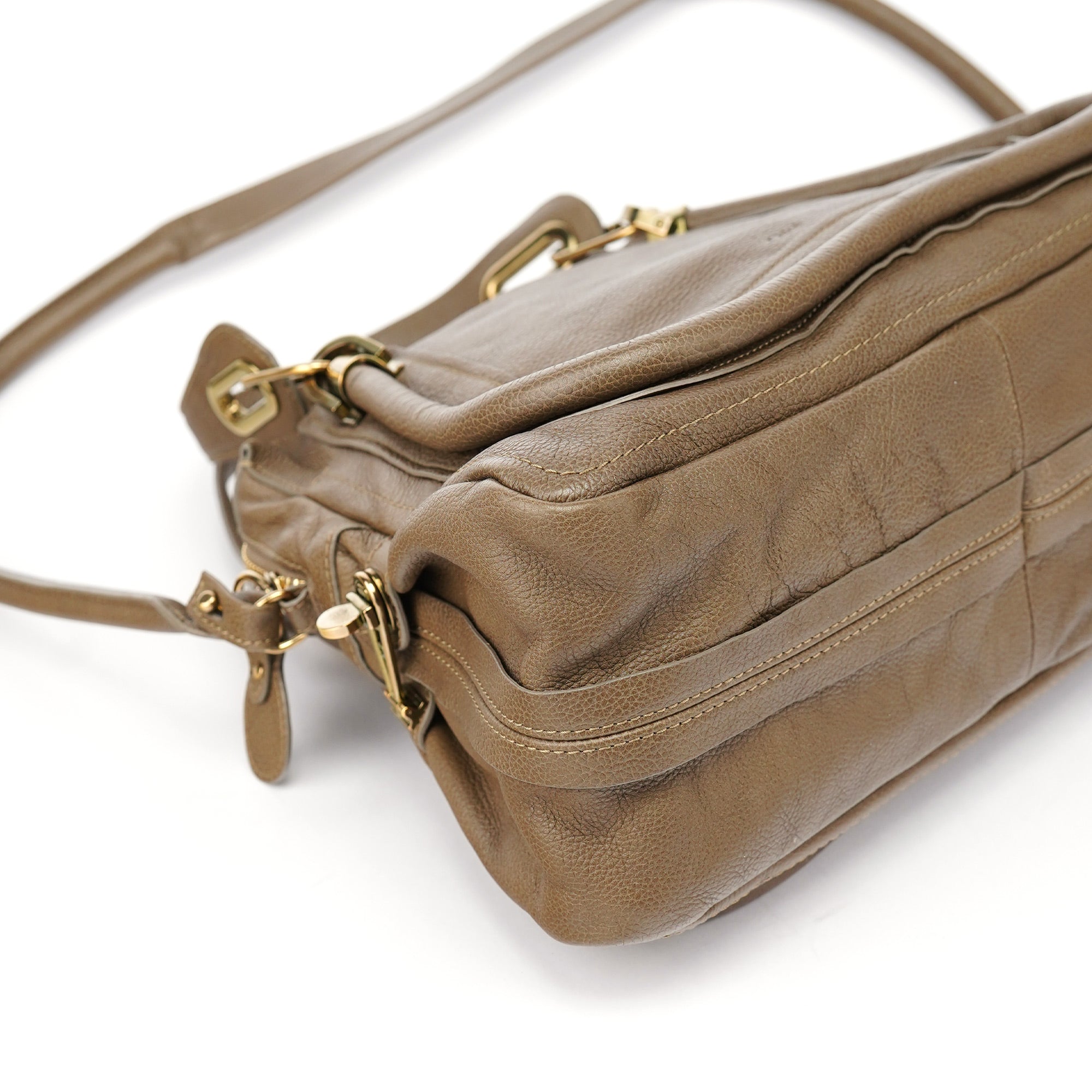 Brown Leather Paraty 2-Way Shoulder Bag