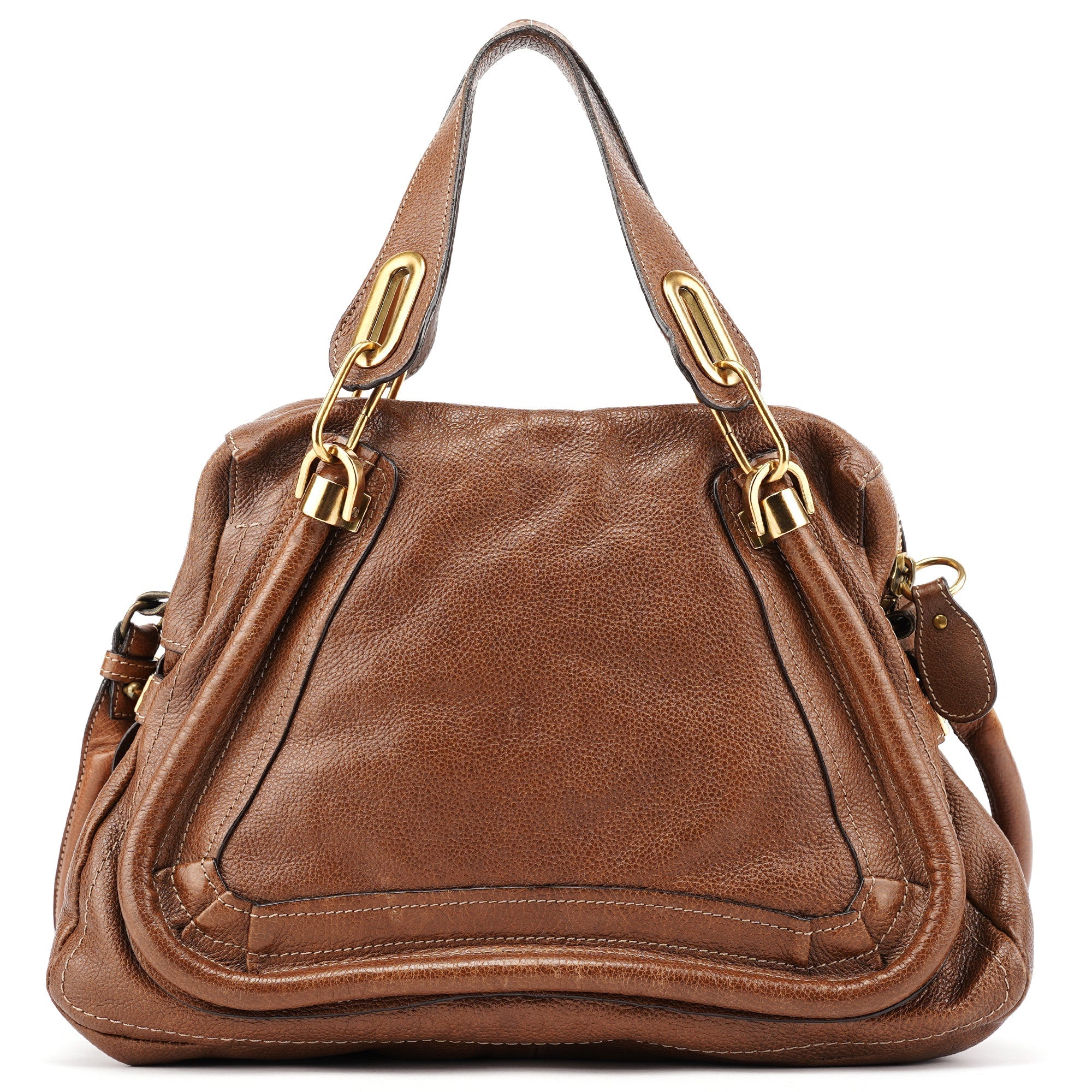 Brown Leather Paraty 2-Way Shoulder Bag