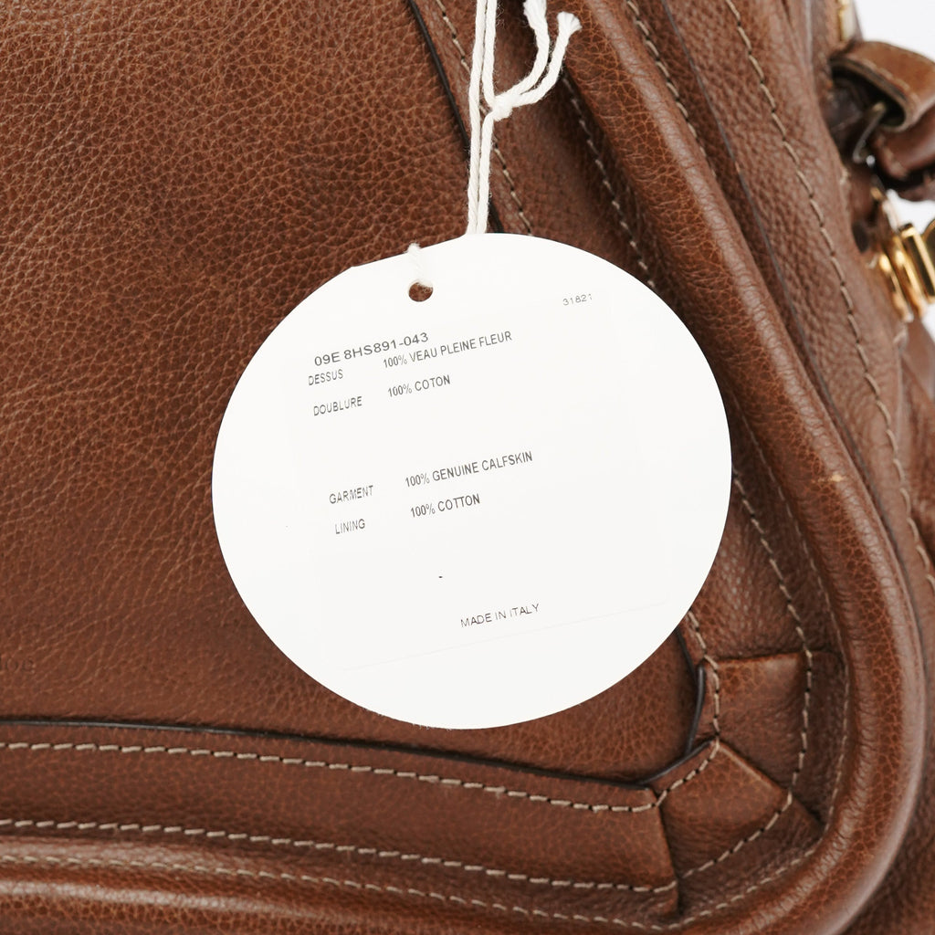 Brown Leather Paraty 2-Way Shoulder Bag